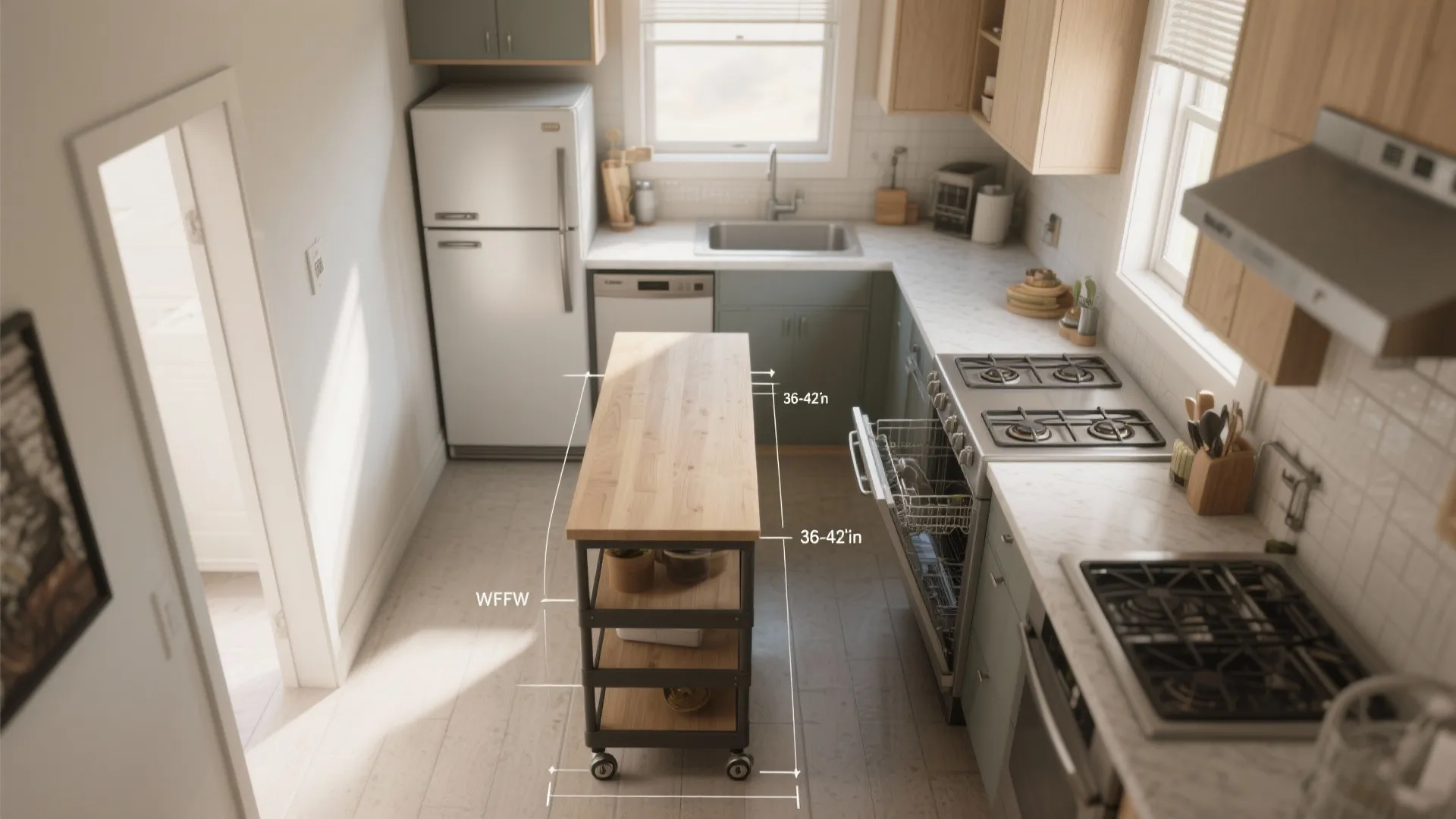 4. Compact appliances and multi-use islands