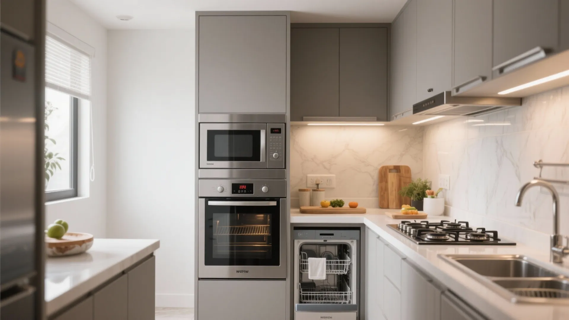 Compact Appliances and Workflow Zoning