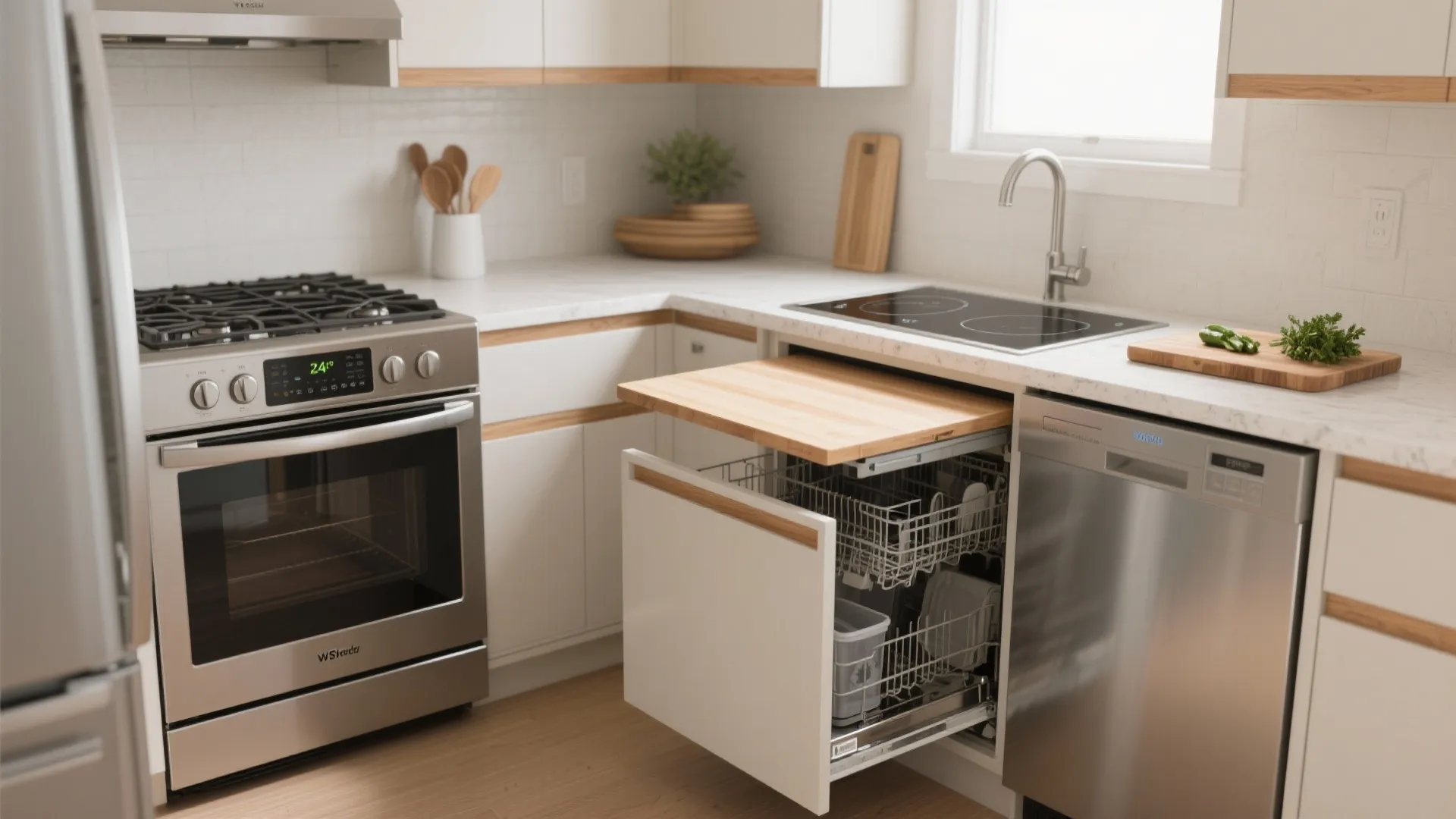 Compact Appliances and Hidden Workstations