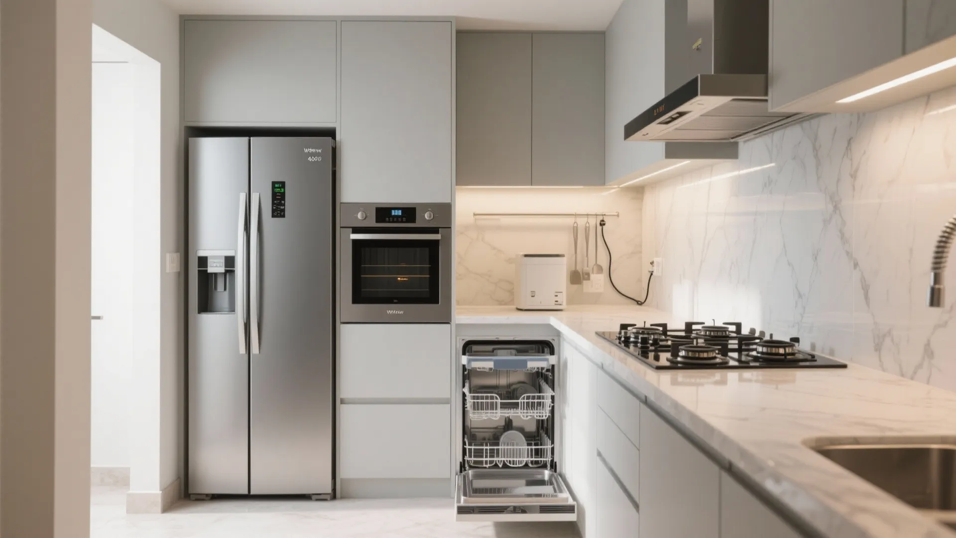 Compact, high-efficiency appliances