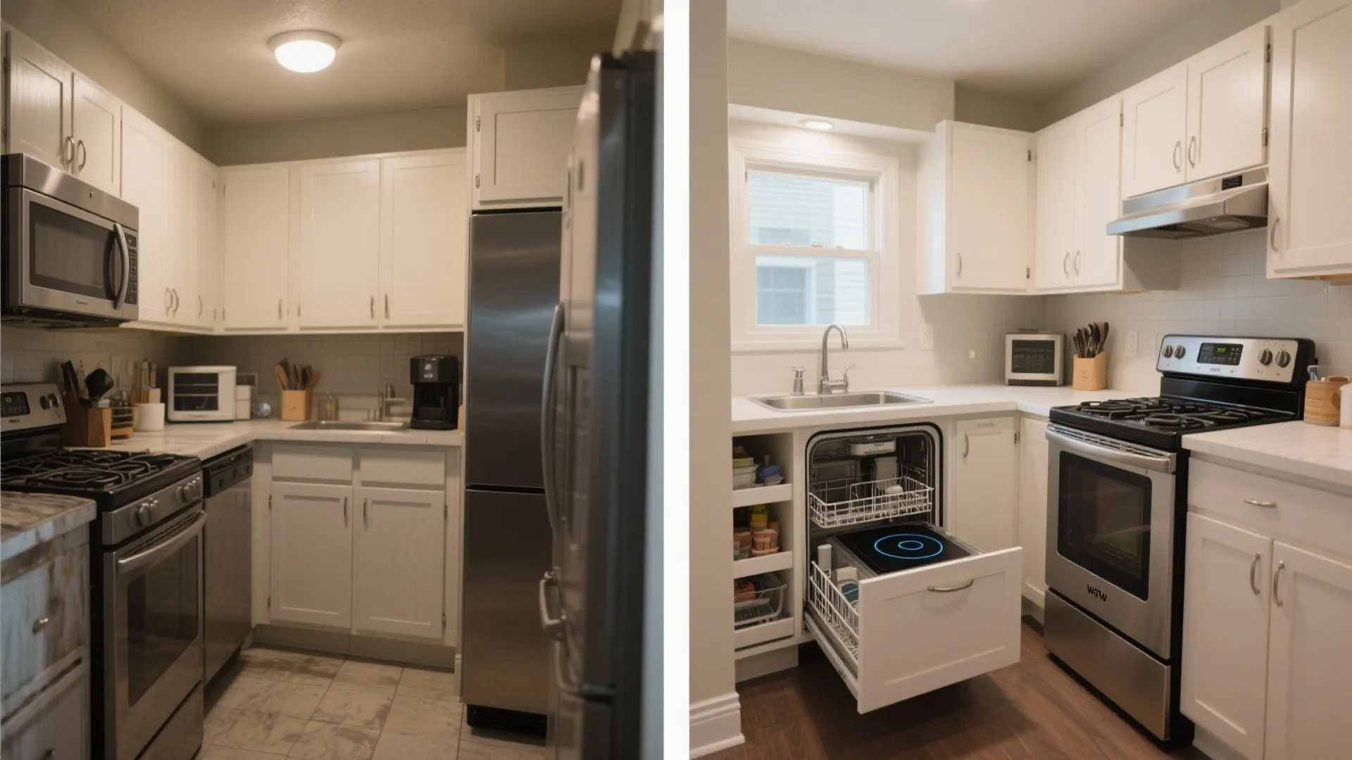 Compact appliance strategy to reclaim cabinets