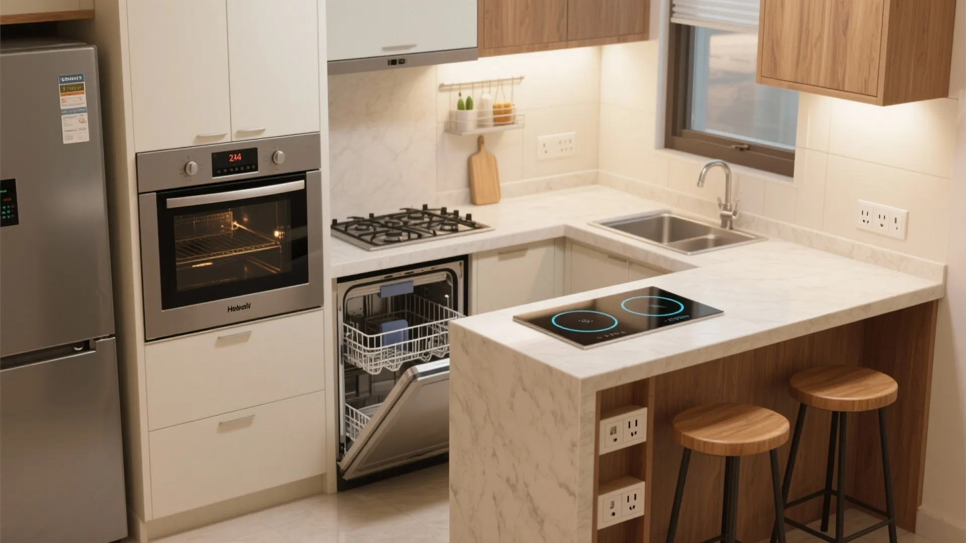Compact Appliances and Multi-Task Islands