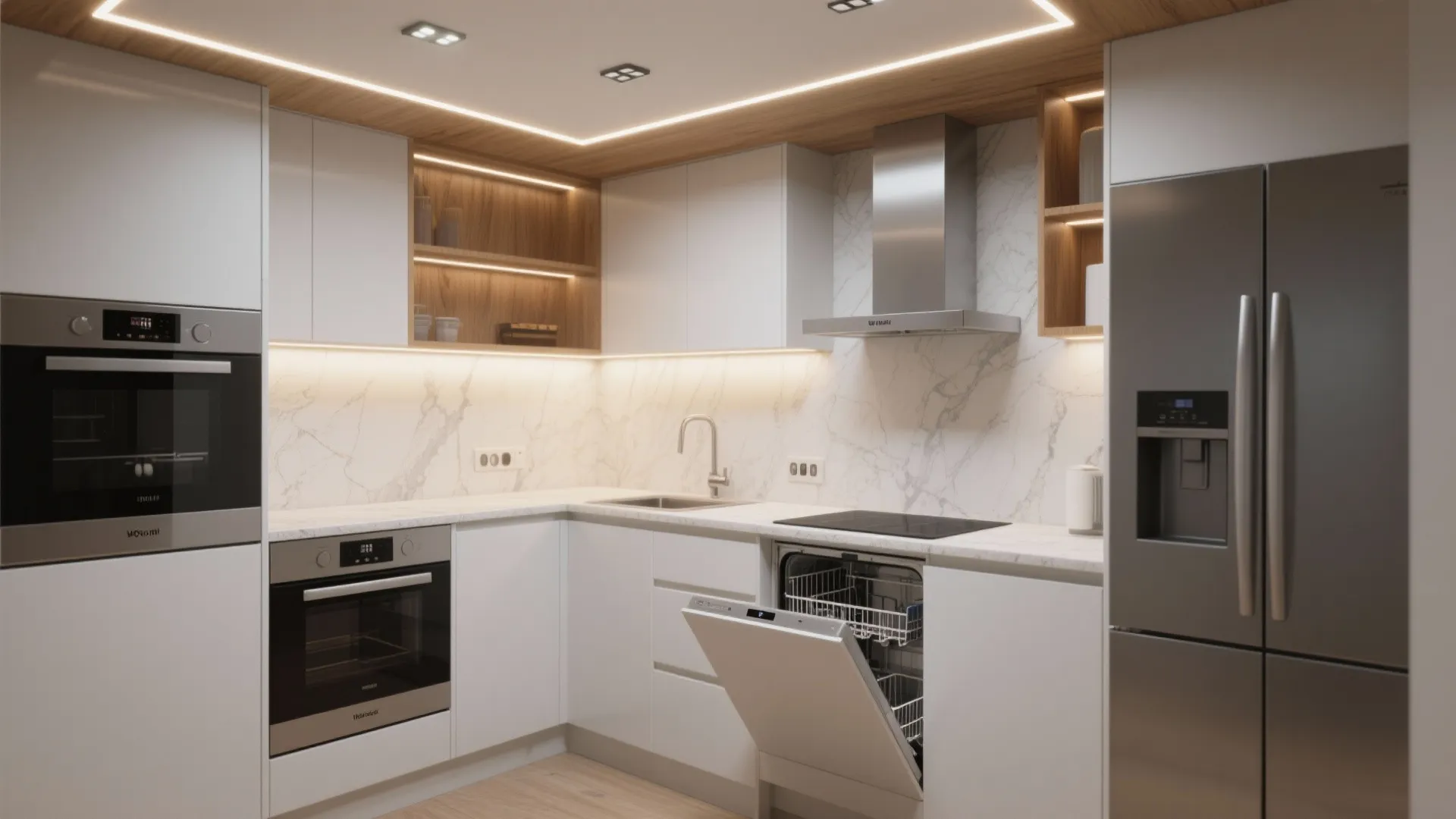 Compact Appliances and Zoned Lighting