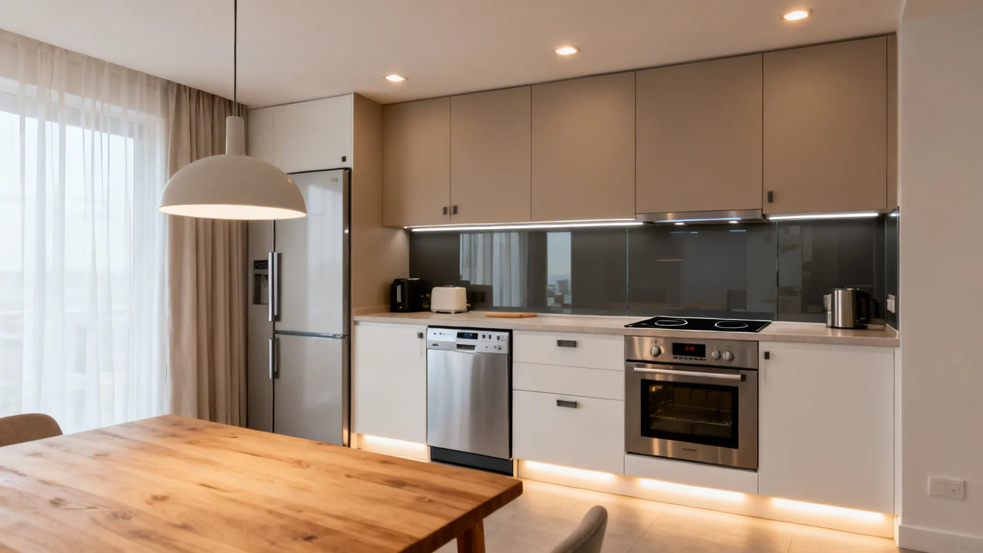5) Compact Appliances and Zone Lighting