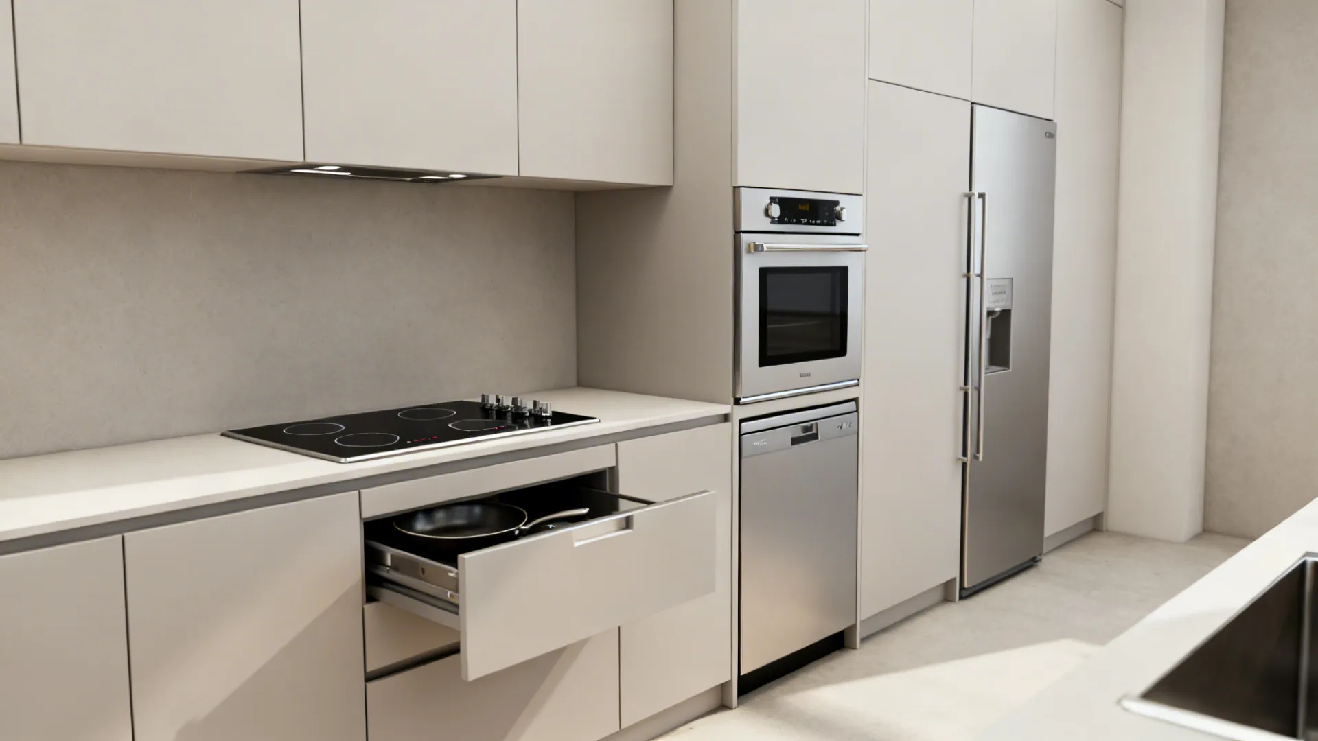 Appliance strategy for small kitchens