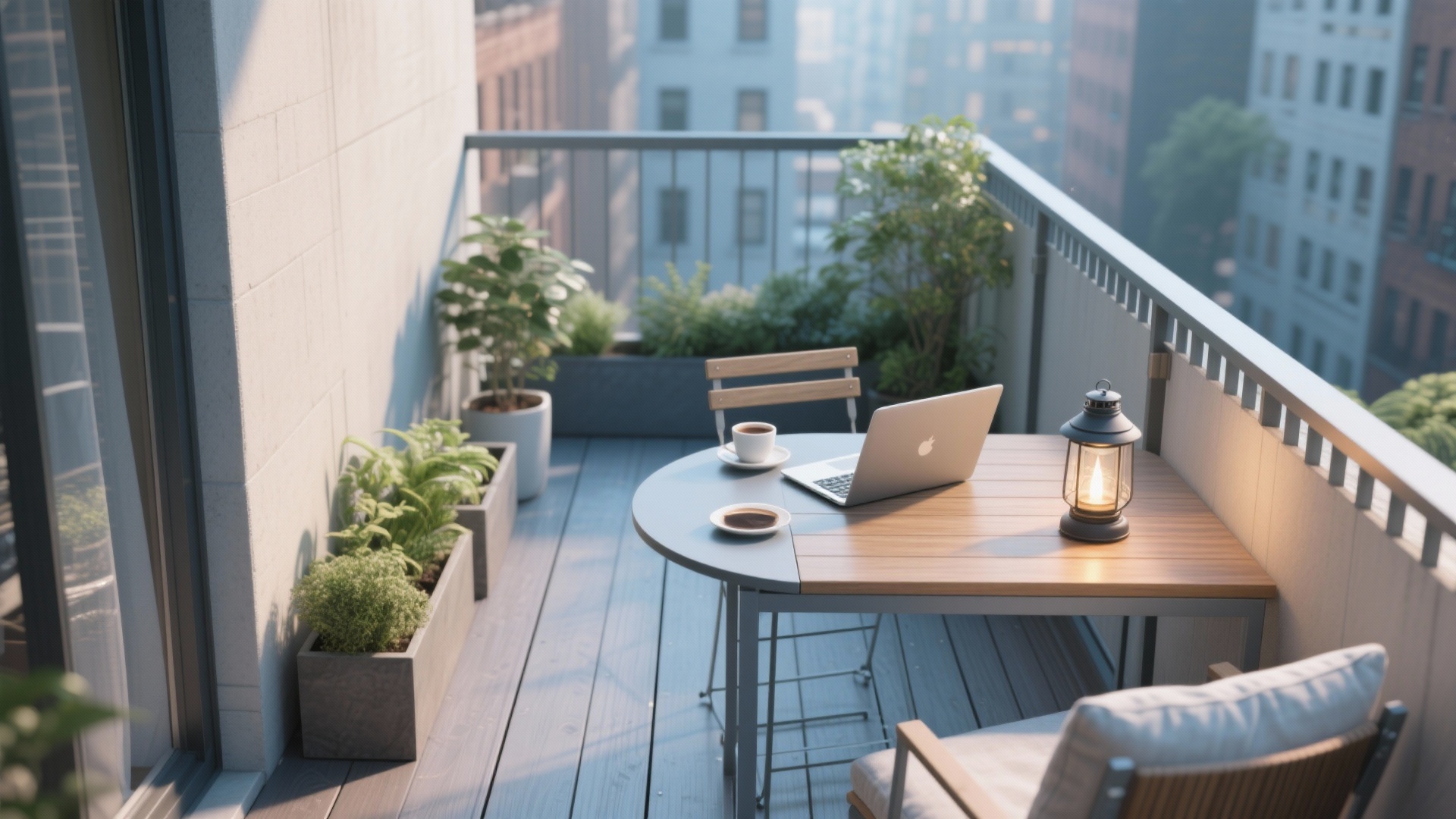 View of DIY Outdoor Table Ideas for Small Spaces