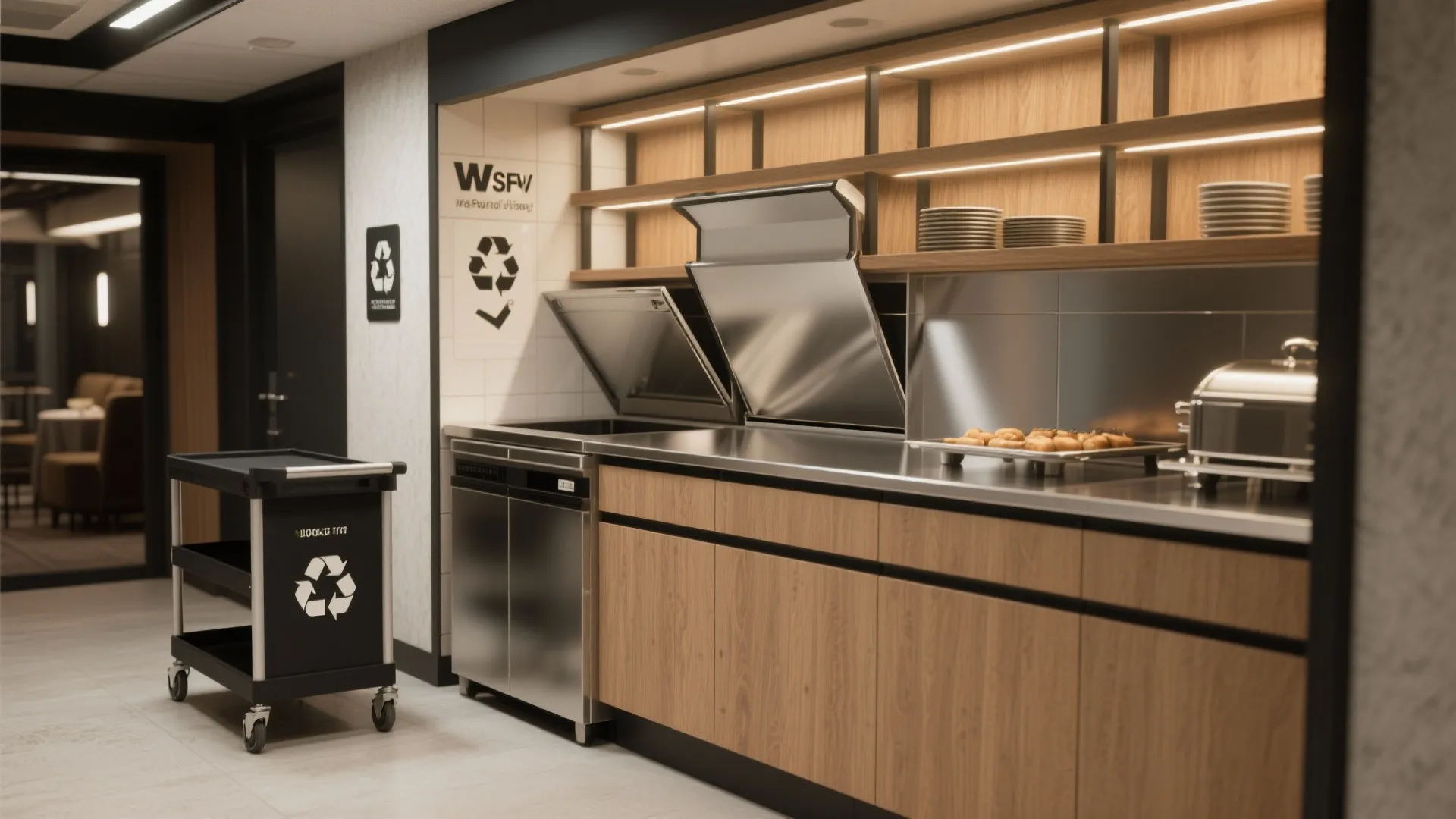 4. Create a compact, efficient bar or catering station