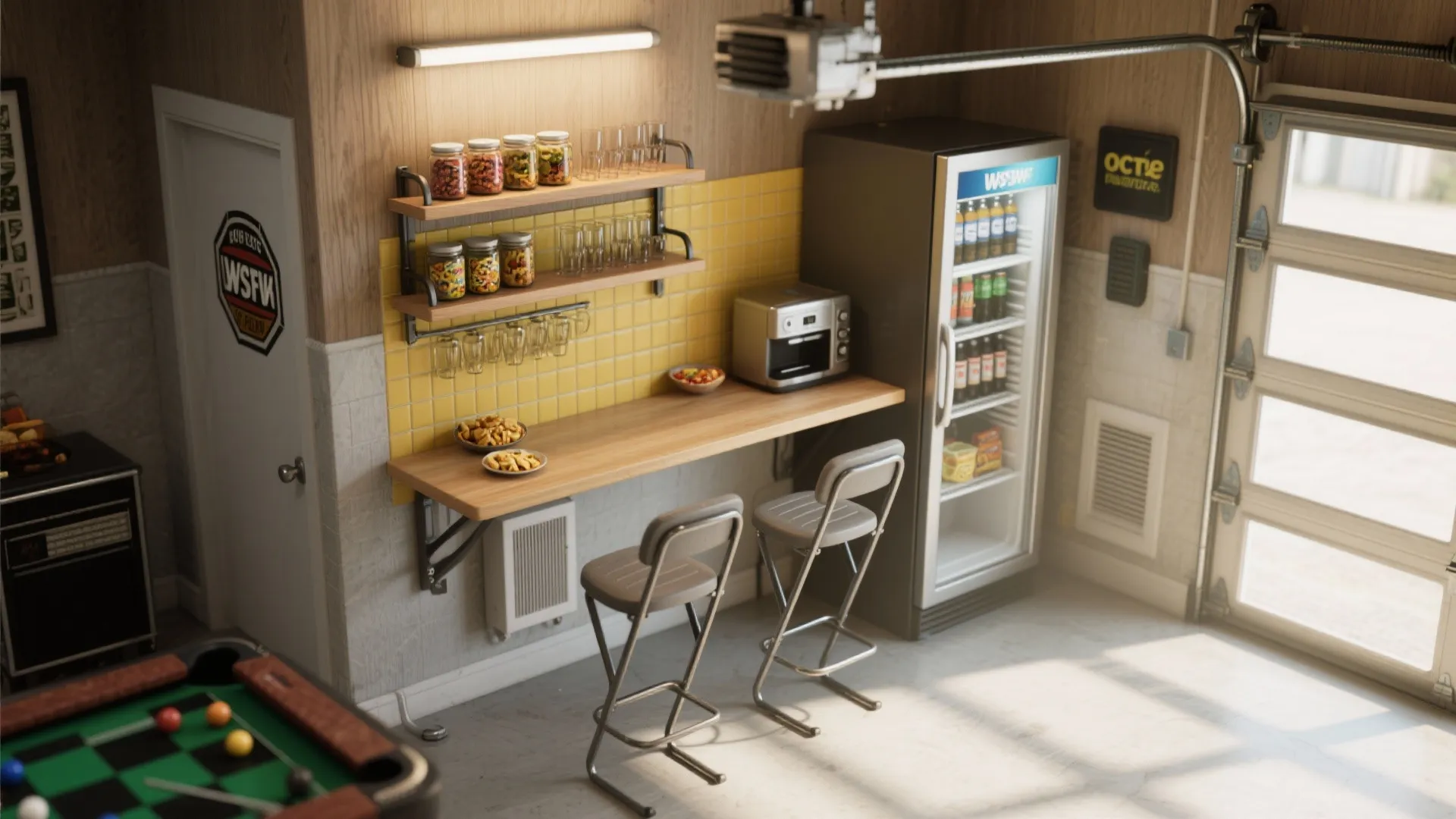 4. Add a compact bar or snack station