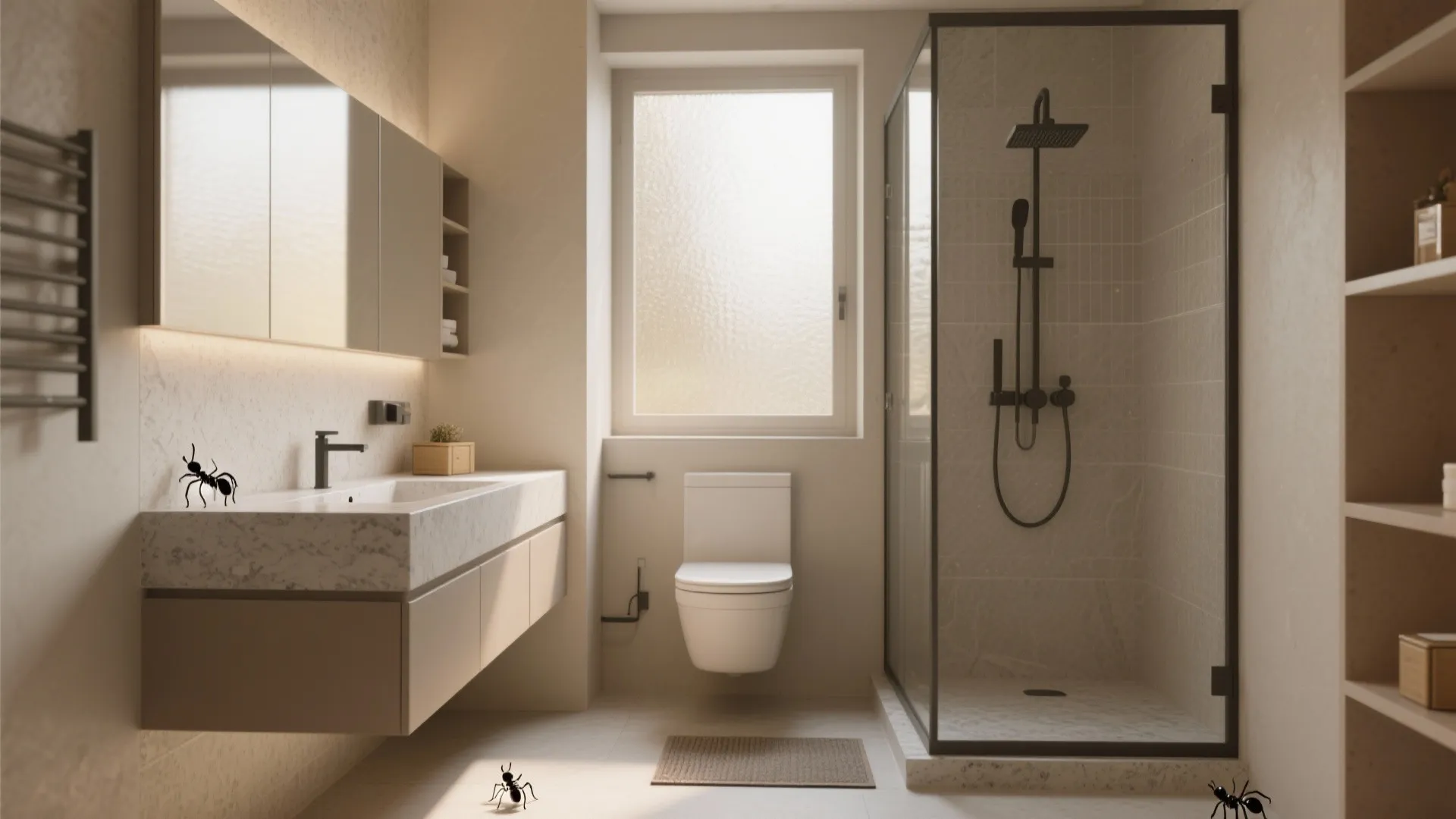 Tiny Black Ants in Bathroom? 5 Small-Space Fixes