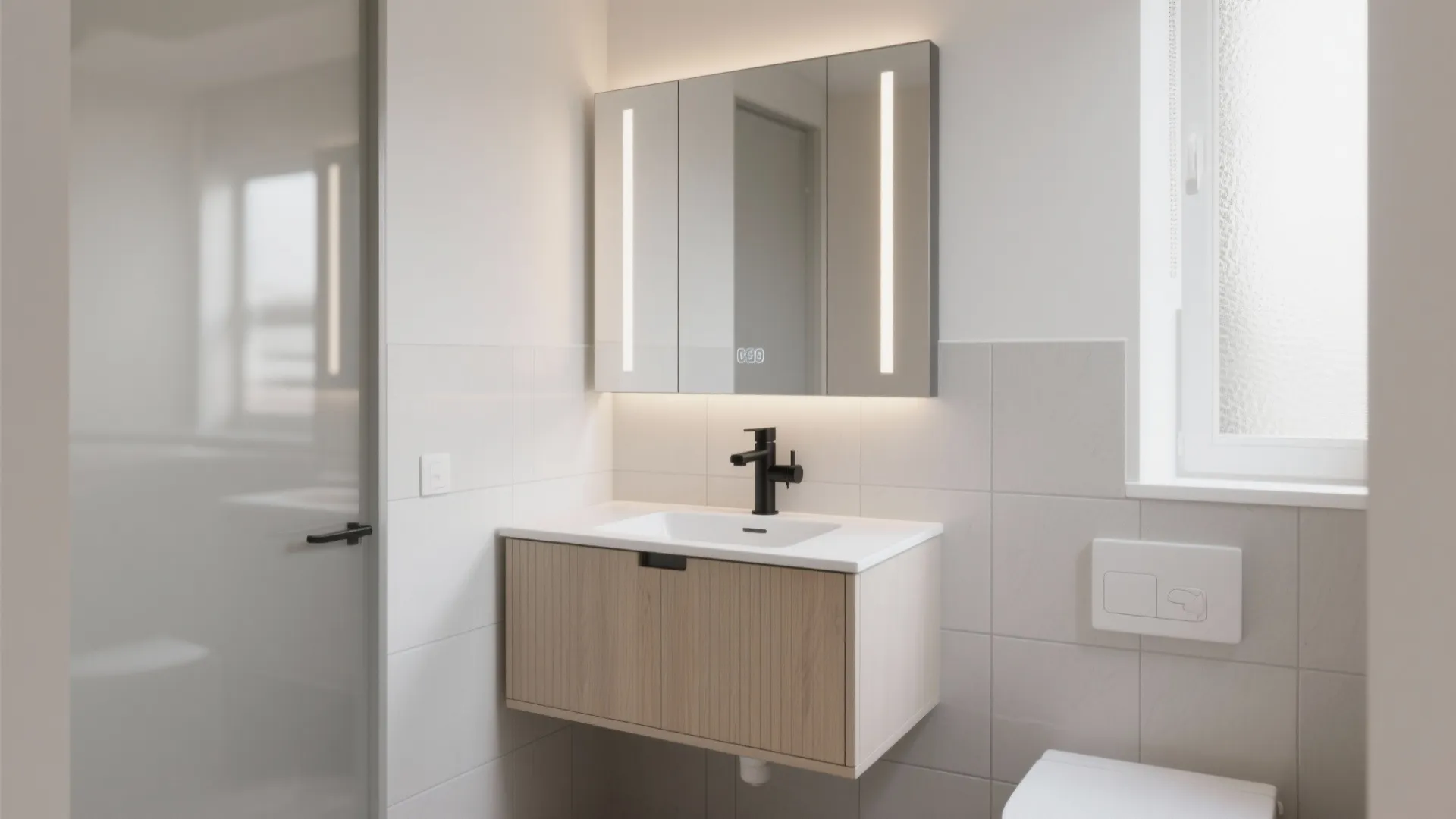 Small Space Small Bathroom Vanity with Sink: Smart Design Tips: 1 Minute to a Stylish & Functional Bathroom Upgrade