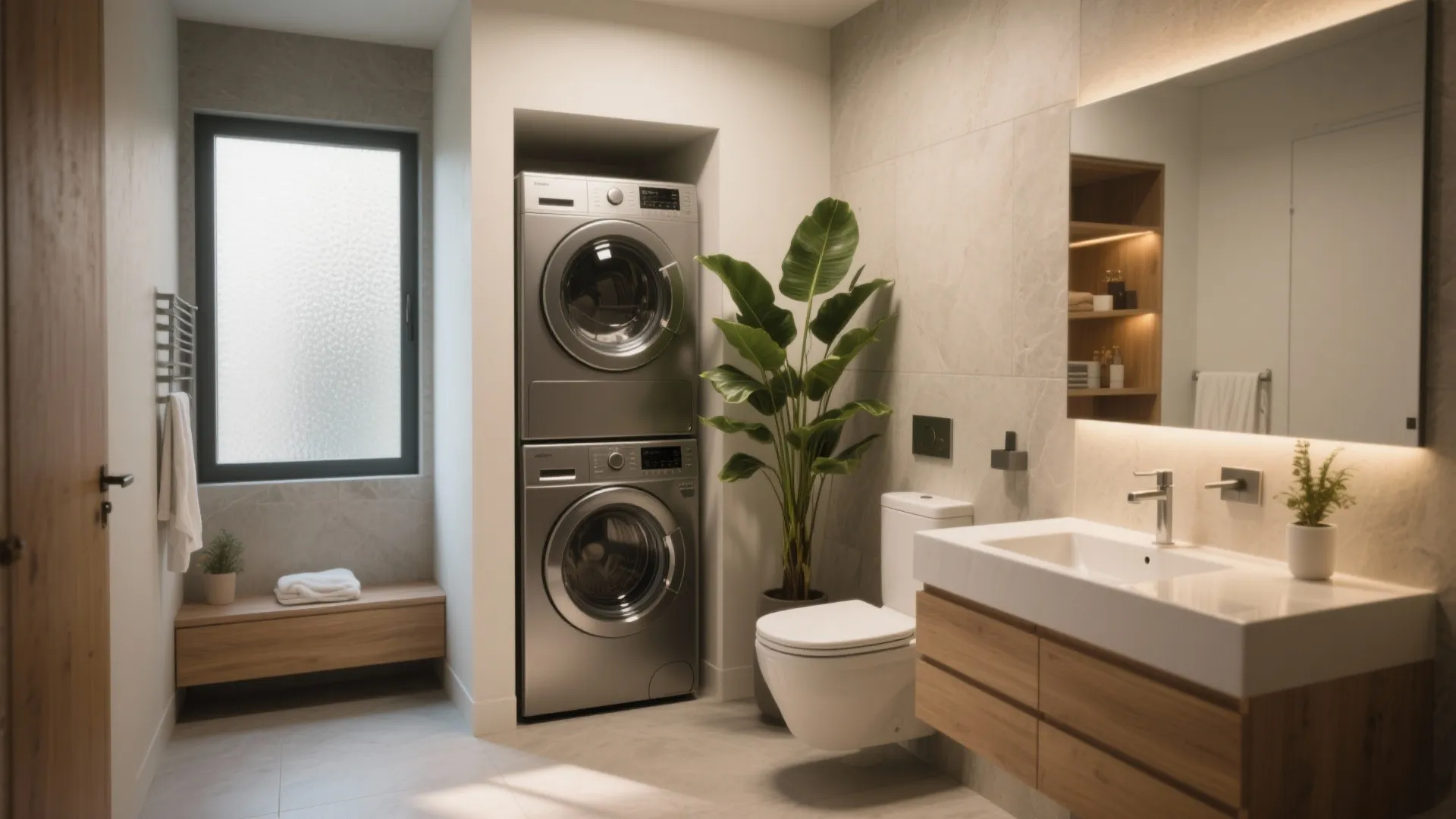 5 Small Bathroom + Washer/Dryer Layouts: Creative layouts and real-world tips for fitting a washer and dryer into a compact bathroom