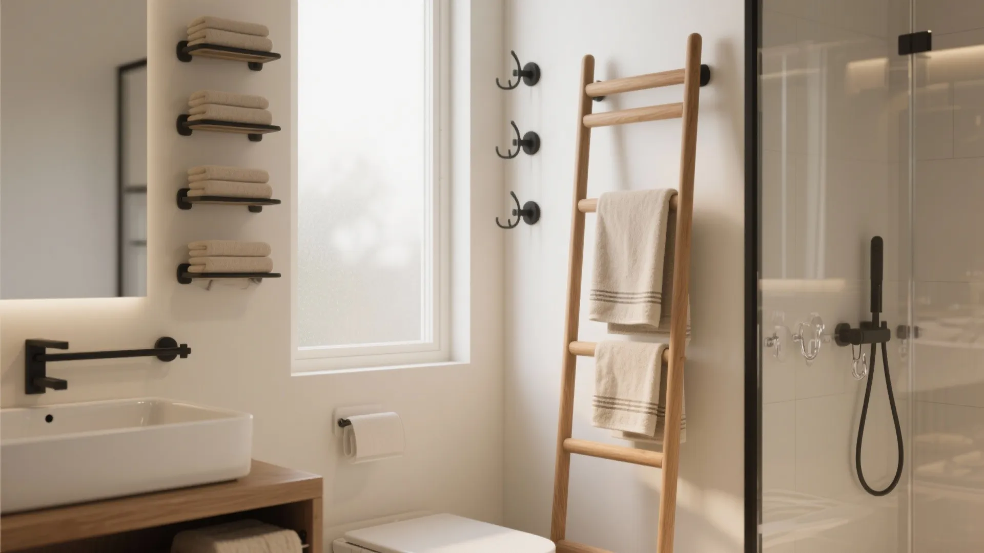 5 Creative Towel Hanging Ideas for Small Bathrooms: Space-saving, stylish and practical towel solutions I actually used in real projects