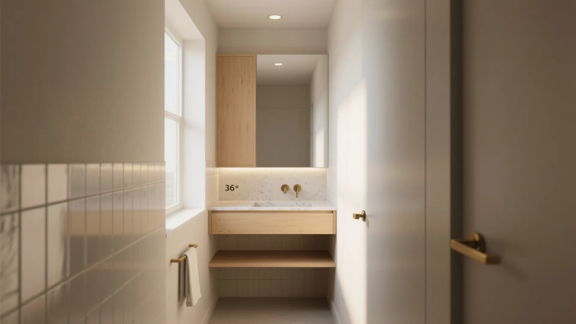 36 x 19 Bathroom Vanity — 5 Space-Saving Ideas: Smart, stylish ways to make a 36 x 19 bathroom vanity sing in a tiny bath