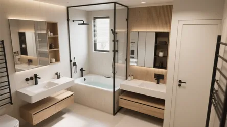 Small Bathroom Ideas: 5 Shower + Bath Solutions