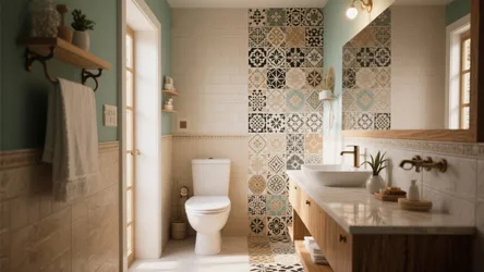 5 Small Bathroom Tile Design Ideas India