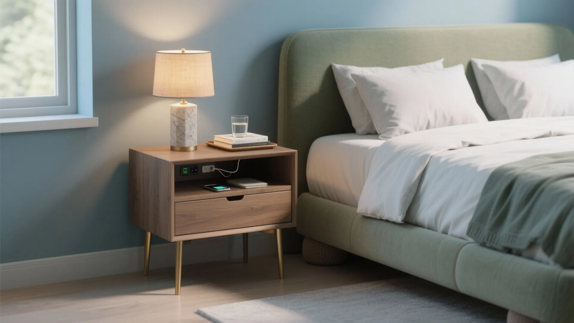 Small Bed Table: Smart Solutions for Compact Bedrooms: 1 Minute to a Clutter-Free Nightstand—Upgrade Your Small Space Fast