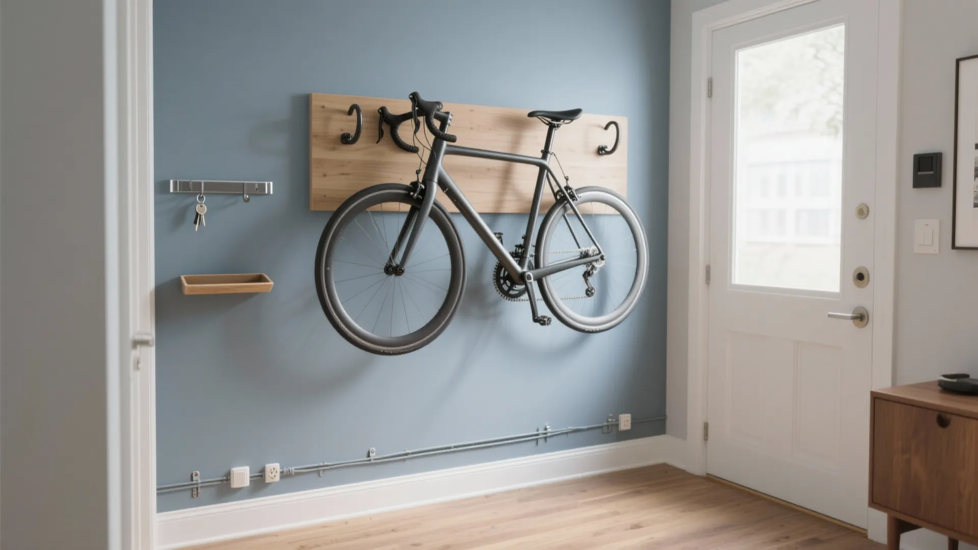 Wall Mounted Bike Rack DIY: Space-Saving How-To Guide: 1 Minute to a Clutter-Free Entryway: DIY Wall Mounted Bike Rack