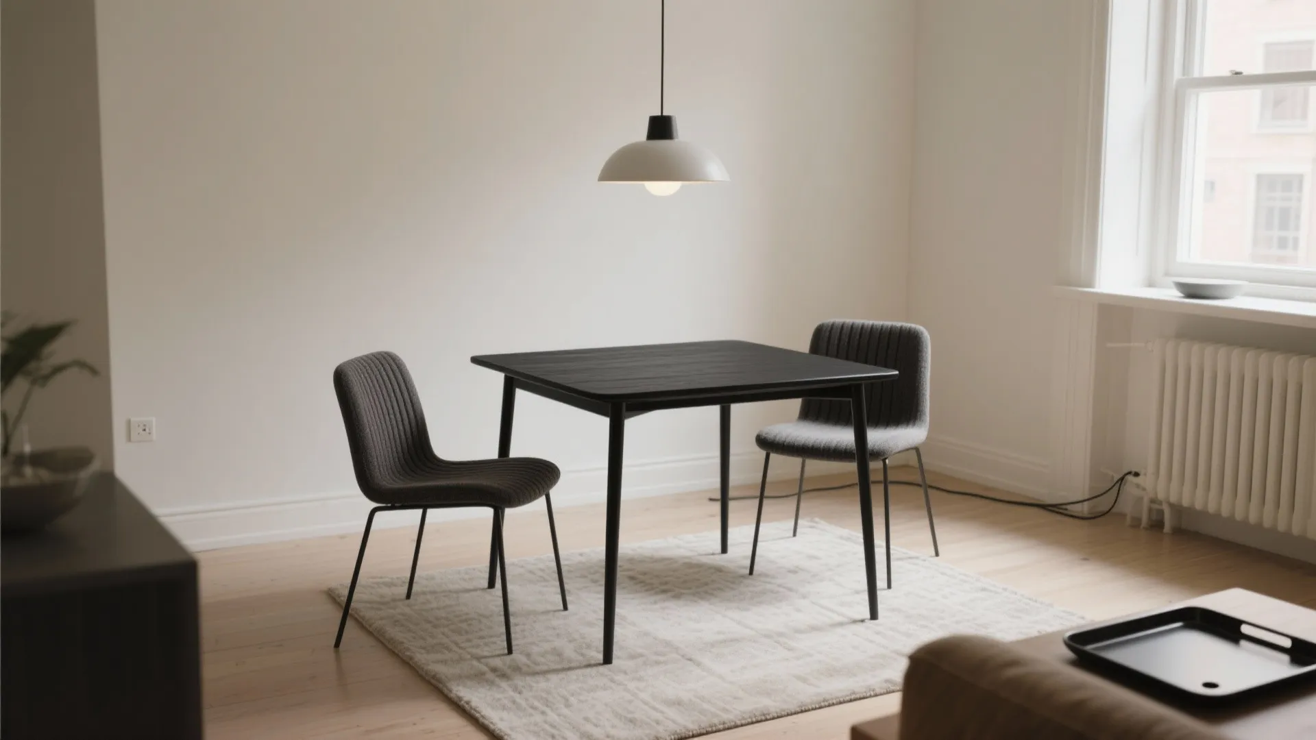 Small Black Table and Chairs: Stylish Solutions for Compact Spaces: 1 Minute to Chic Dining: Upgrade Small Spaces Fast with Black Furniture Finds