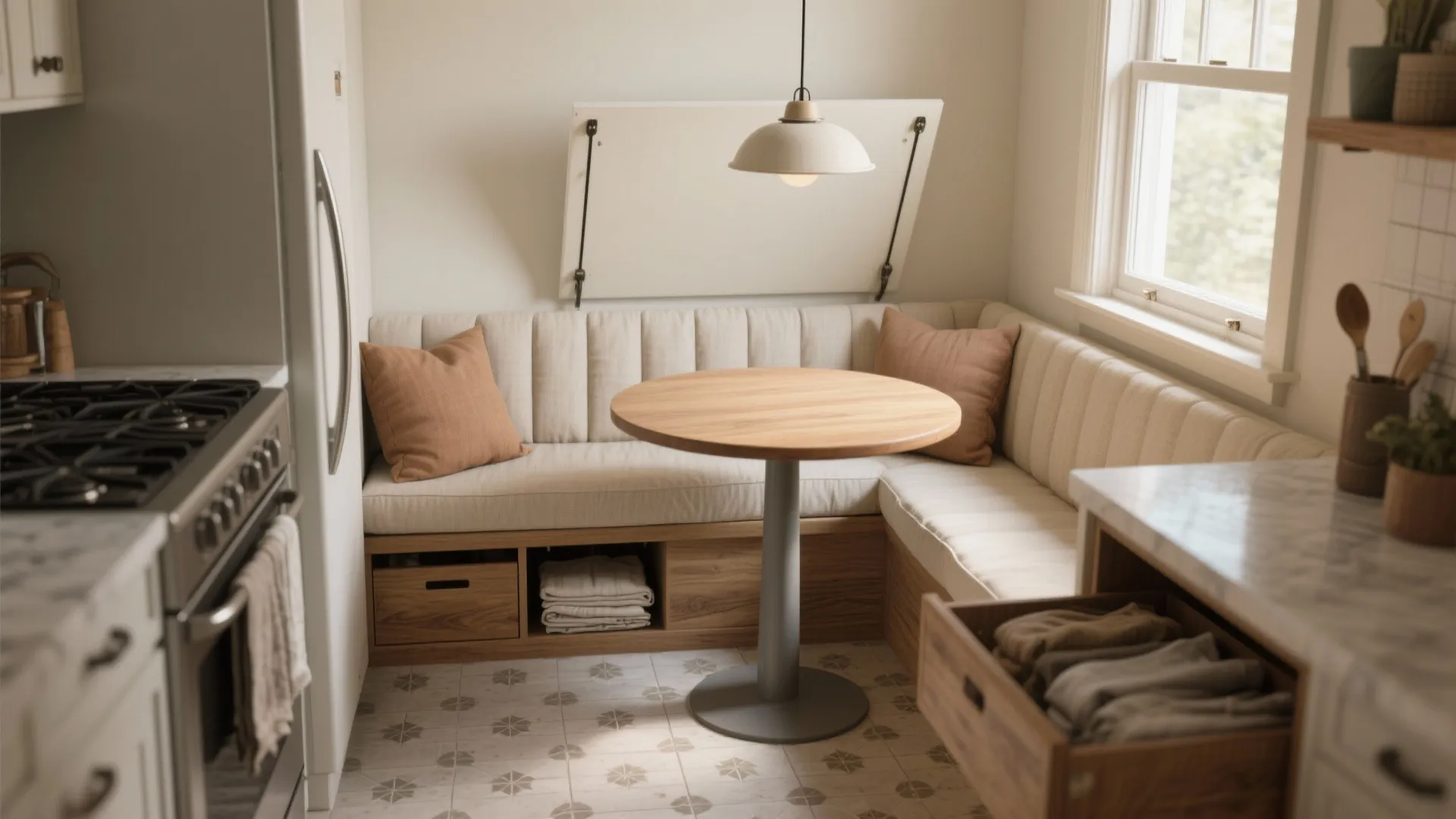 1. Compact breakfast nook