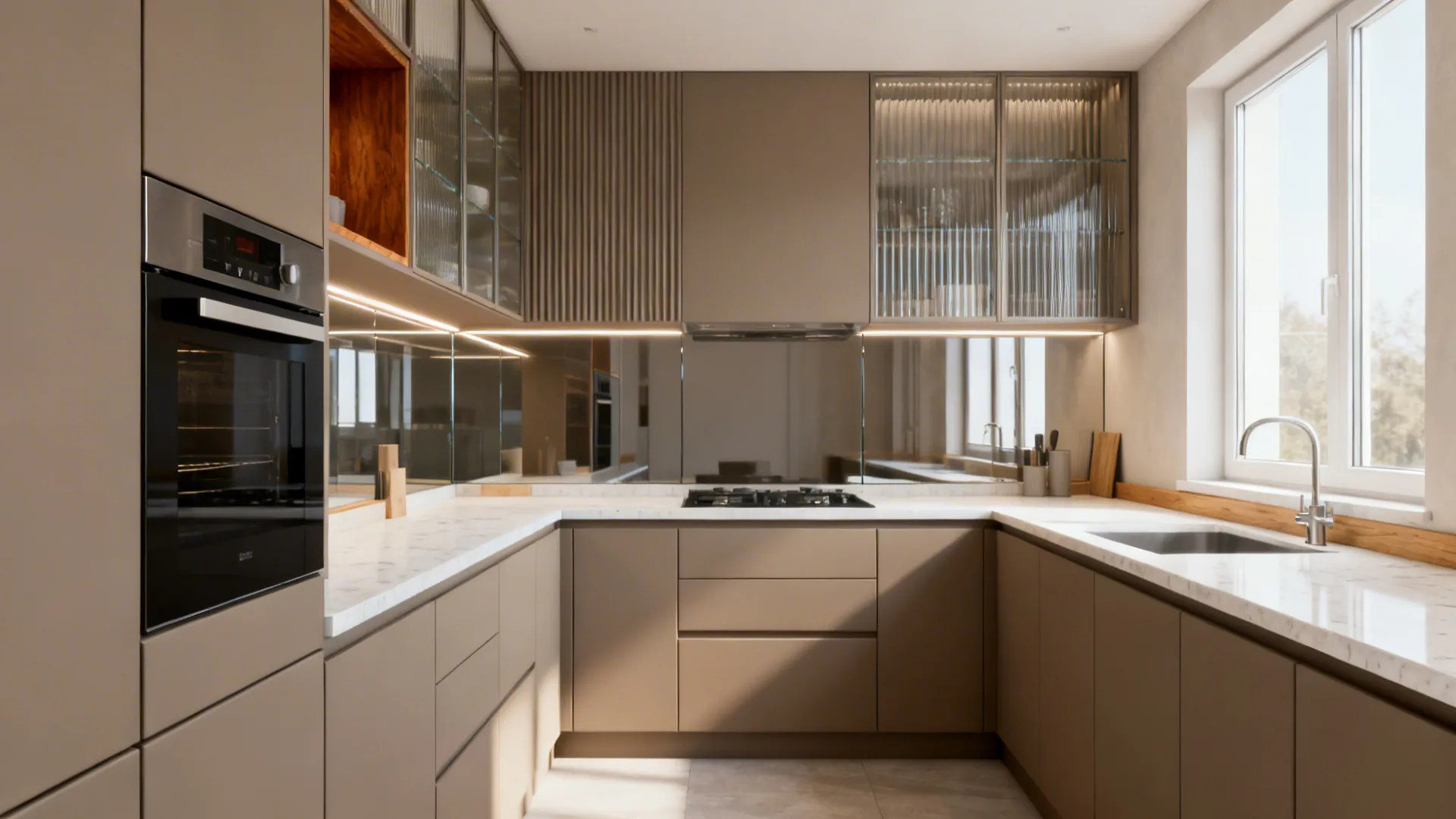 5 modern built-in kitchen cupboard designs