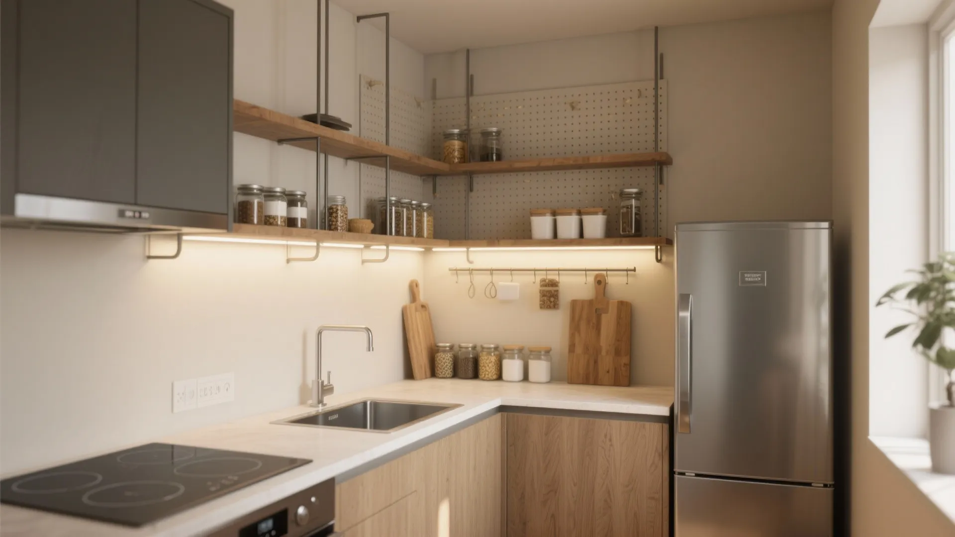 Small Kitchen without Cabinets: Clever Storage & Design Ideas: Fast-Track Guide to Maximizing Space — No Cabinets Required!