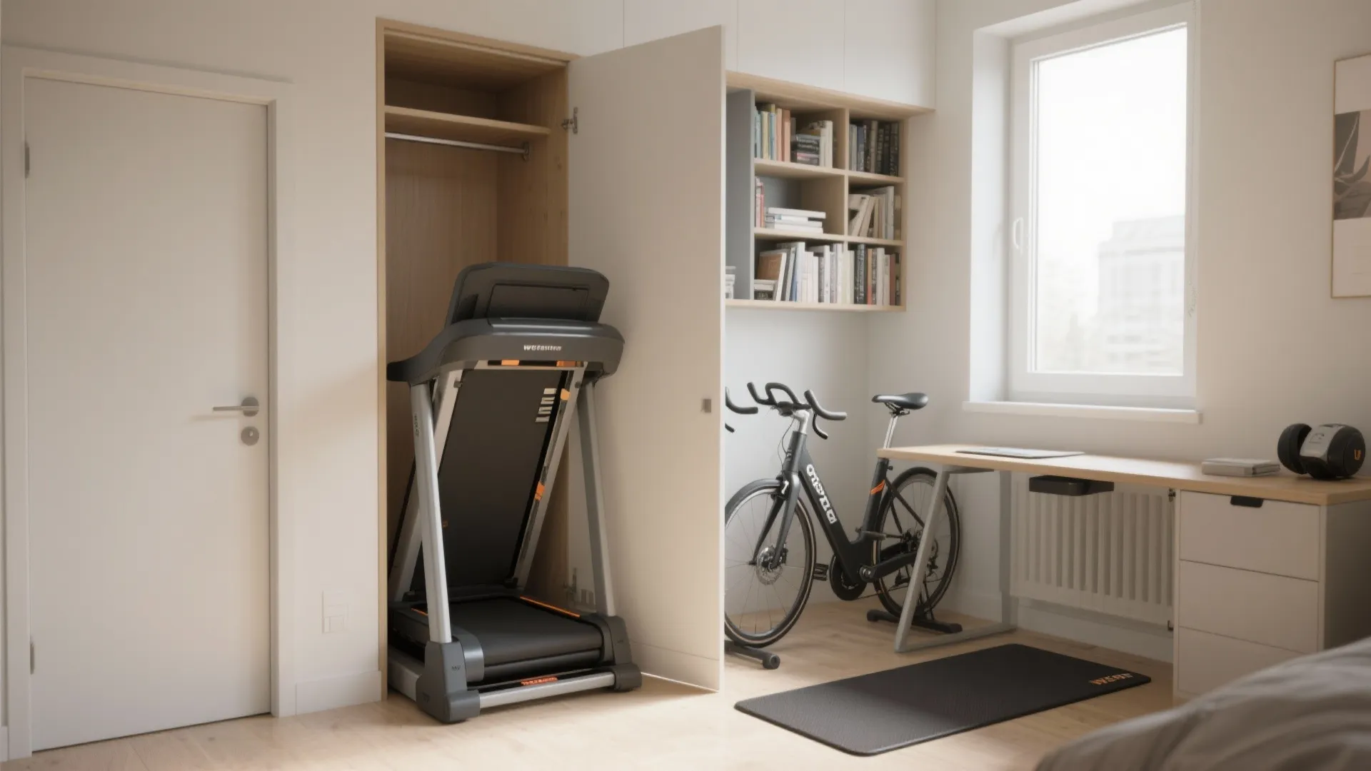3. Compact Cardio: Folding Treadmills & Under-Desk Bikes