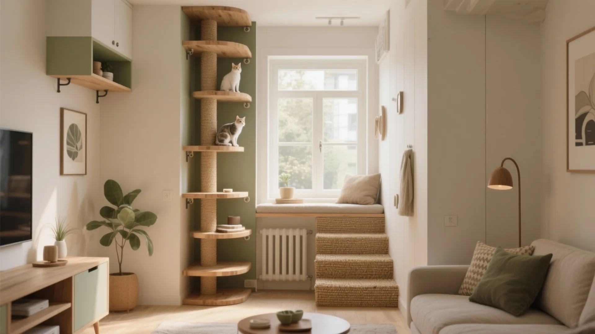 DIY Cat Tree Ideas for Small Spaces: 5 Clever Designs: Compact, stylish and safe DIY cat tree inspirations I’ve used in real tiny homes