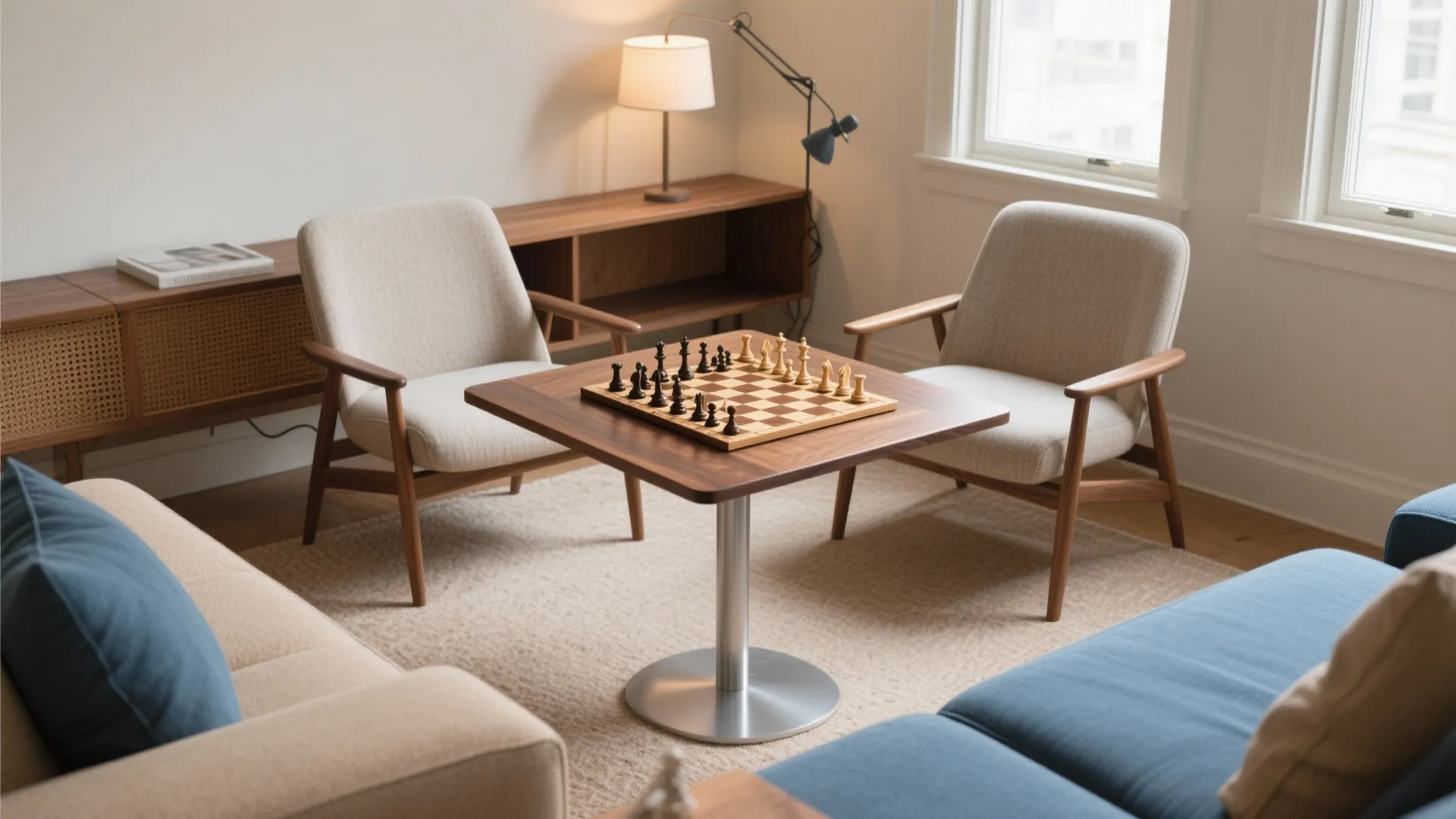 Small Table for Chess Board: Space-Saving Game Essentials