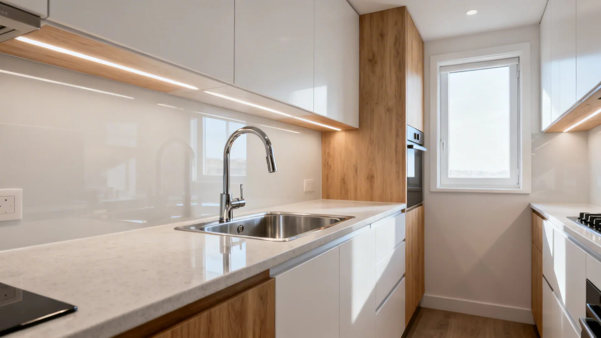 5 Small Kitchen Design Ideas with Single-Lever Chrome Taps: Real-life tips from a senior interior designer: 5 ways to elevate a compact kitchen with a single-lever chrome mixer tap