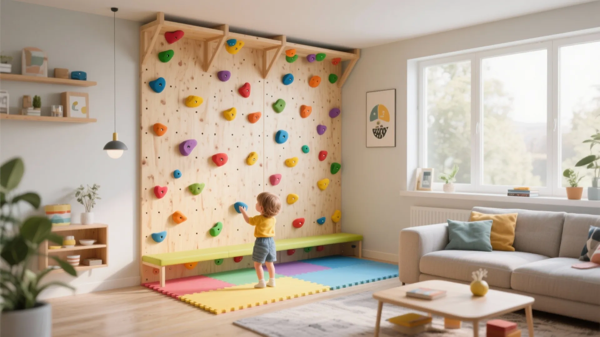 10. Compact Climbing Wall