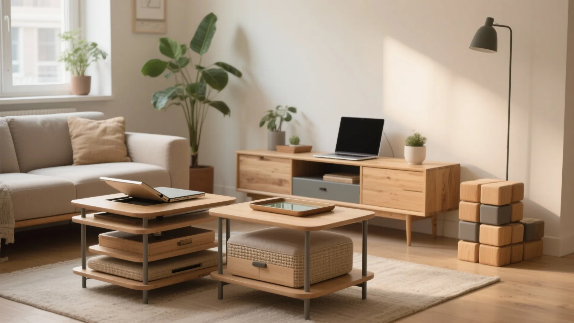 Small Space Coffee Tables — 5 Smart Ideas: Creative, practical coffee table ideas to maximize function and style in tiny living rooms