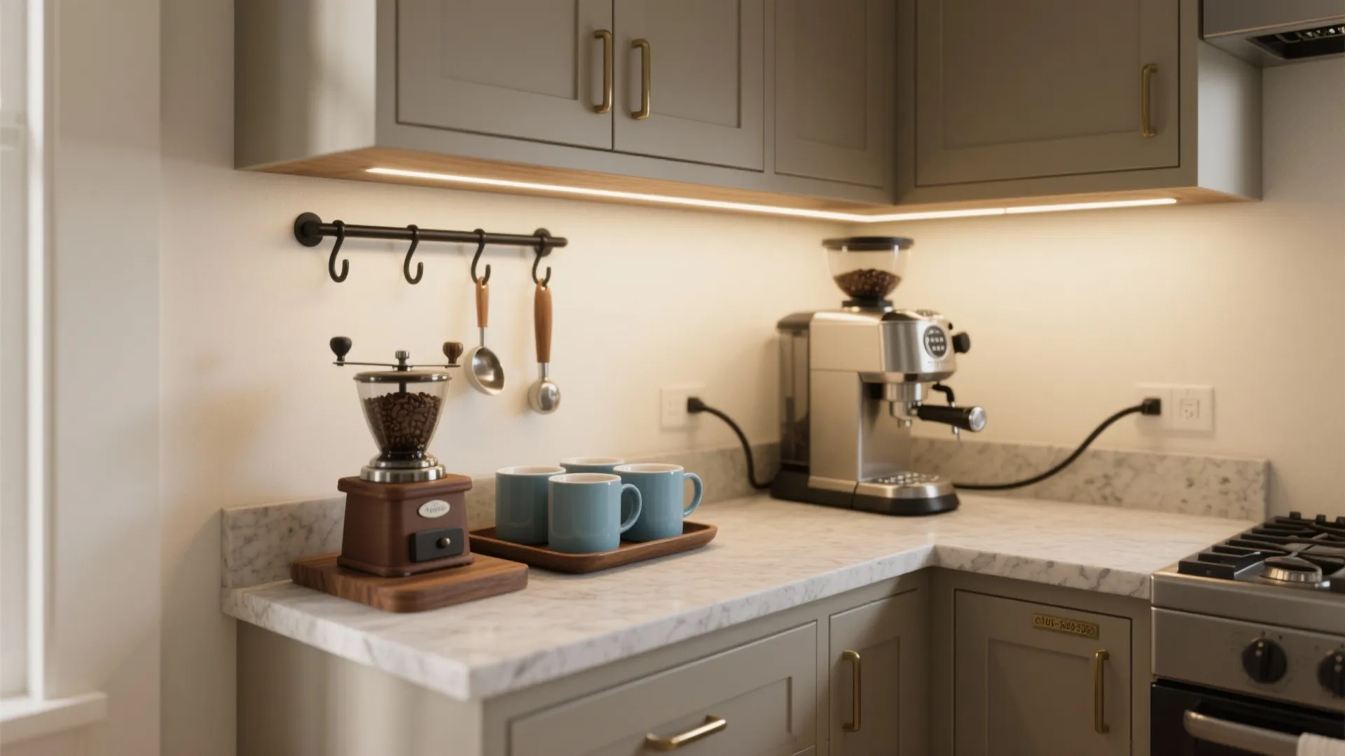 Small Kitchen Counter Coffee Station Ideas: 1 Minute to Transform Your Small Kitchen into a Barista Paradise