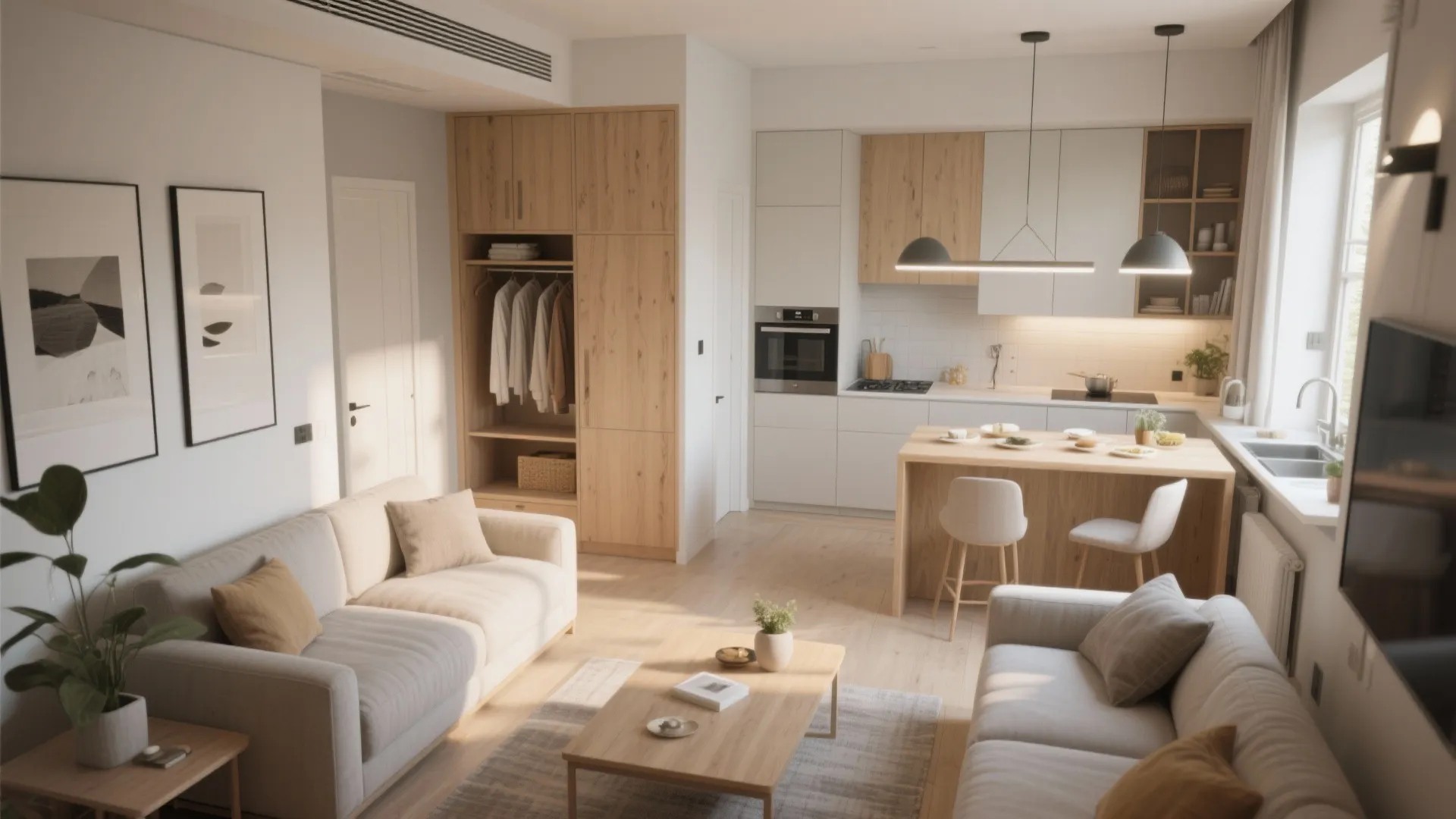 1. Compact Comfort (Around 700–850 sq ft)