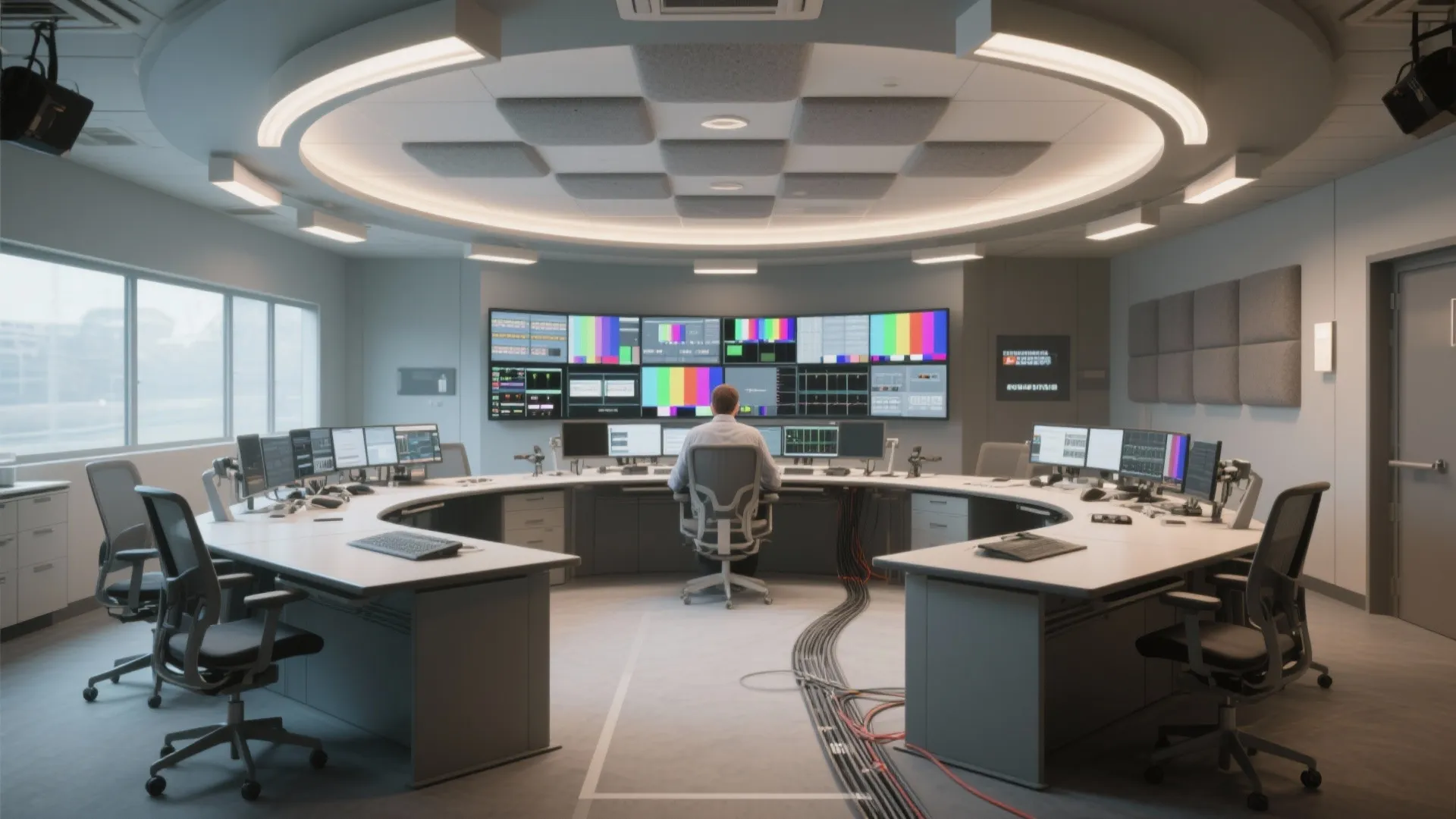 Control Room Design for Dangal TV: Optimizing Small Broadcast Spaces