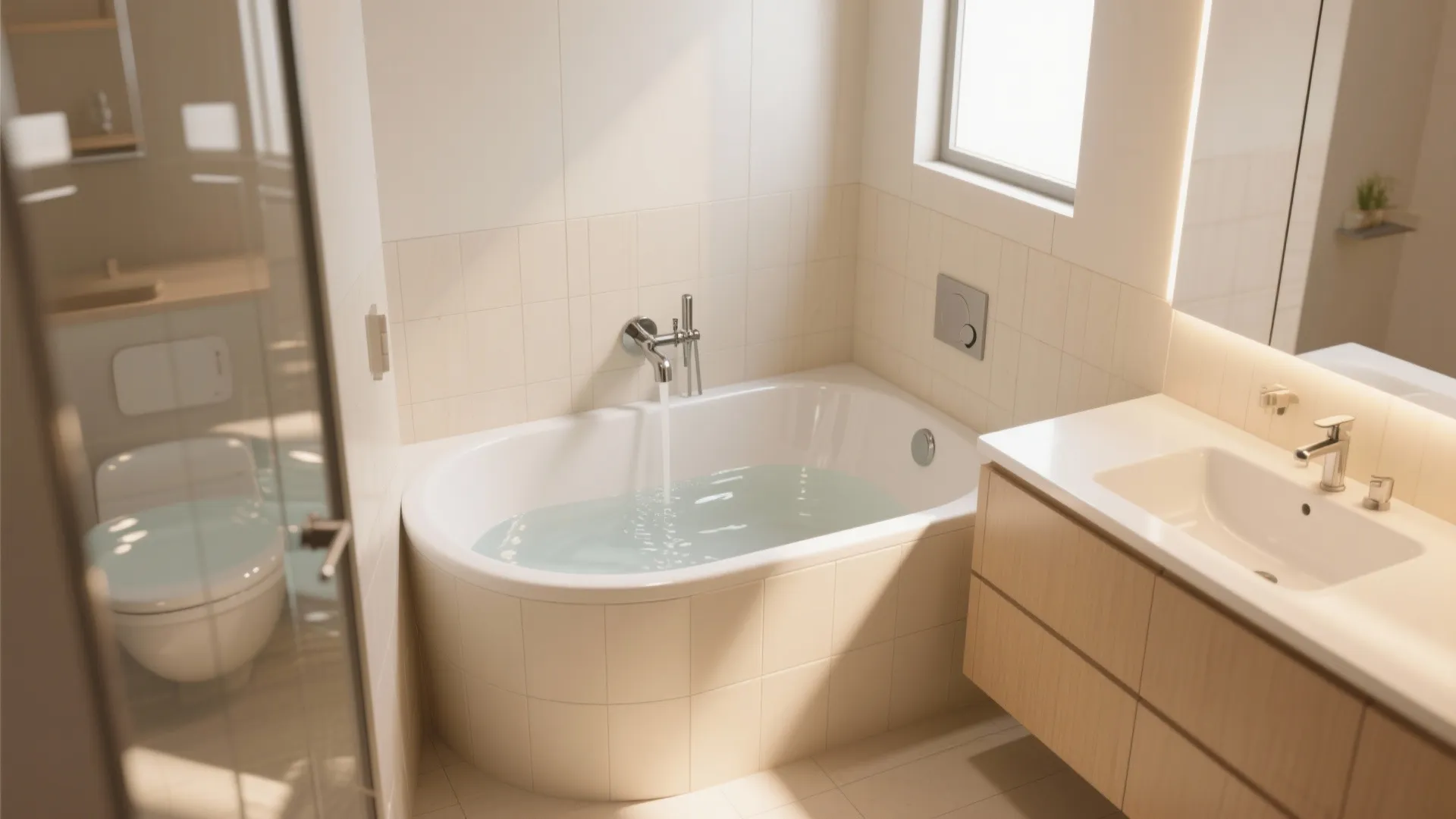 Compact Corner Bathtubs