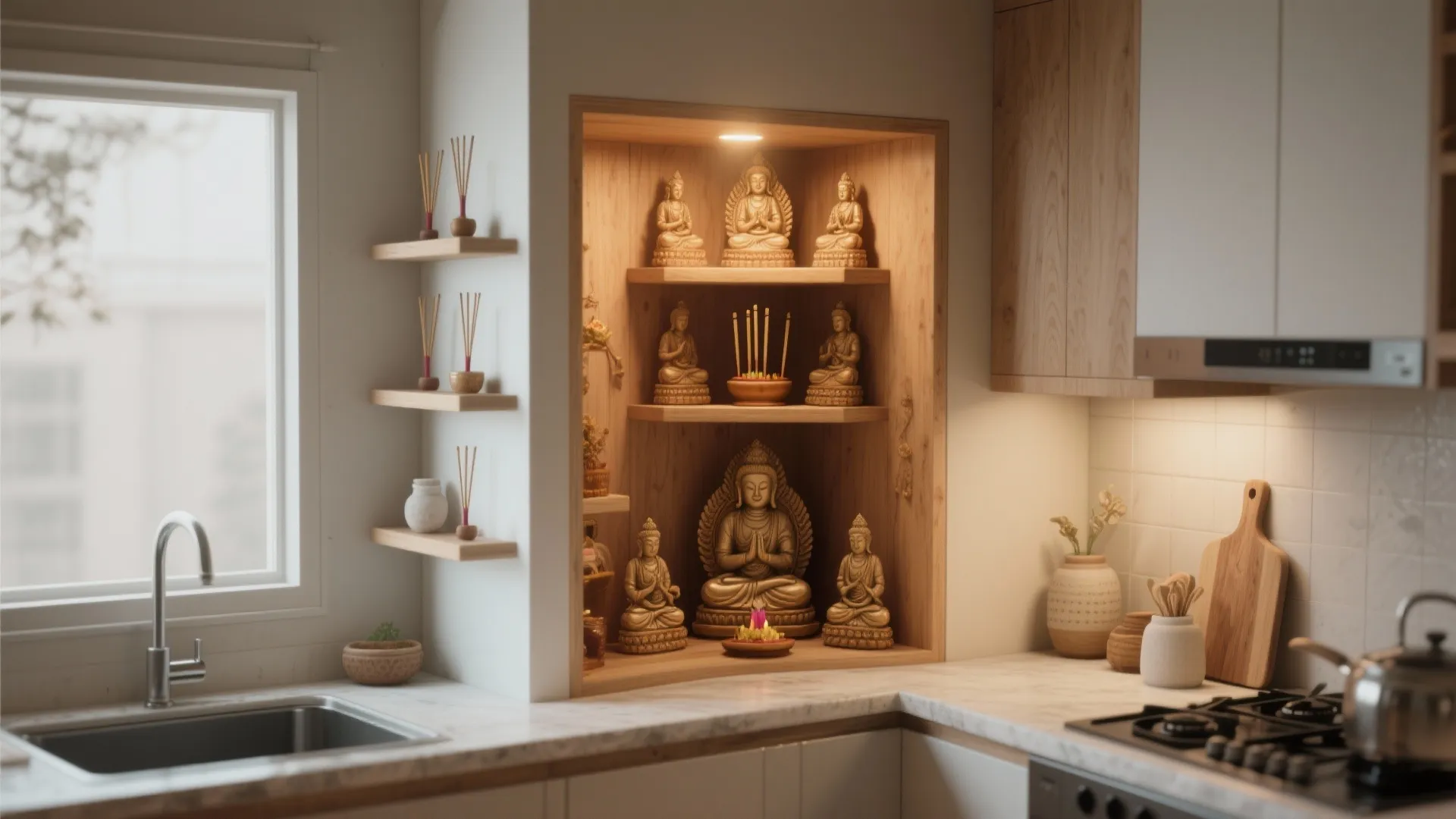 Compact Corner Shrine