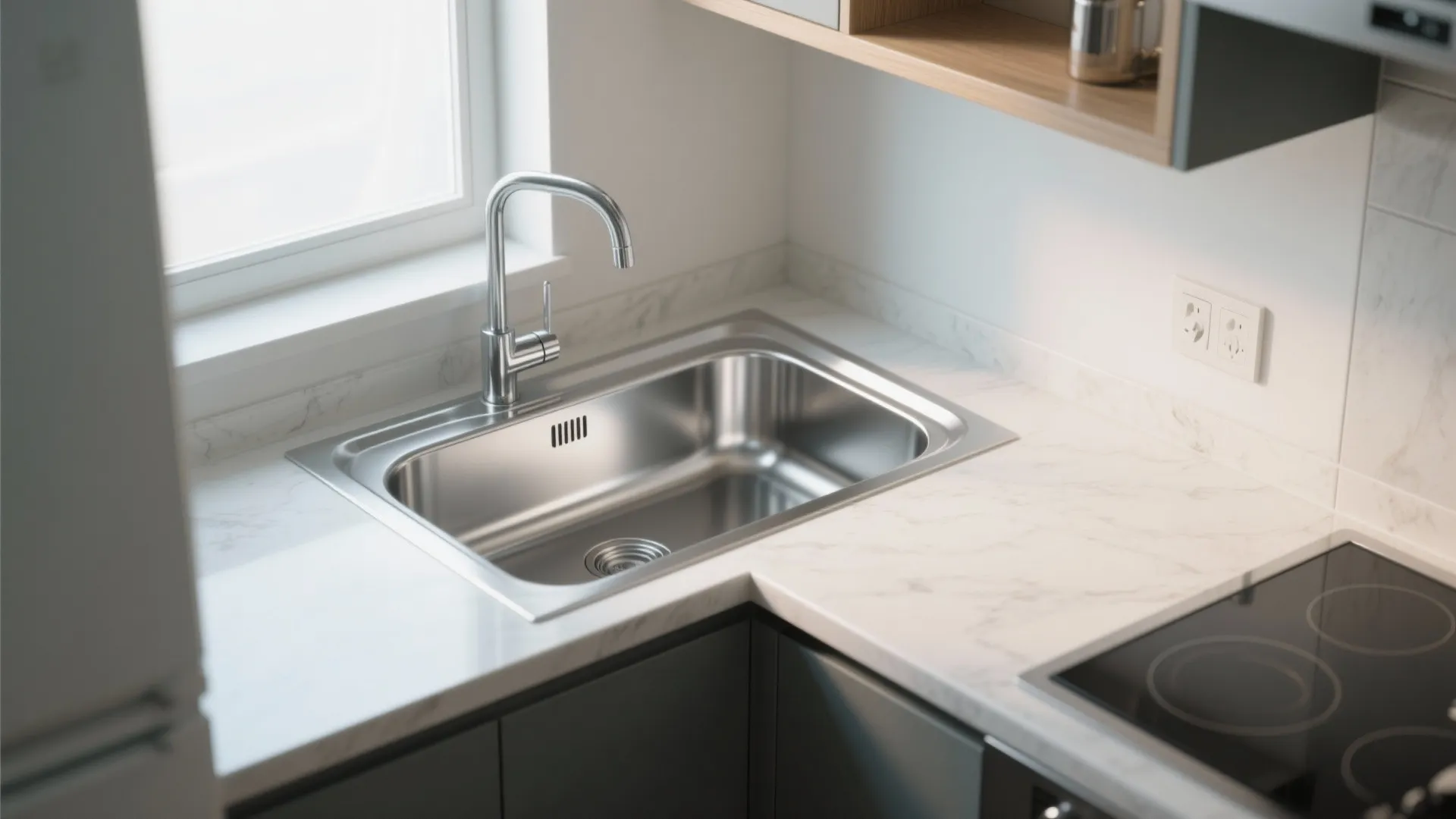 9. Compact Corner Sink