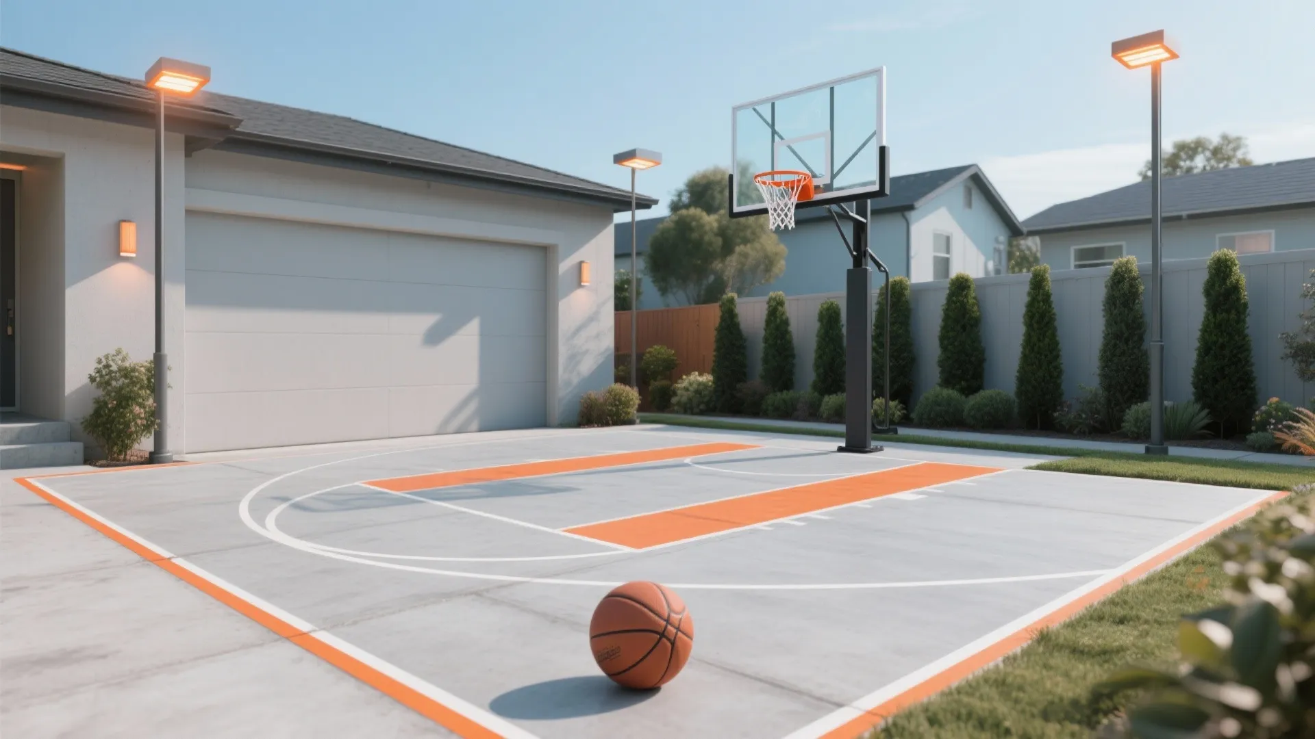 DIY Home Basketball Court: Step-by-Step Guide for Beginners: 1 Minute to Understand What You Need for a DIY Basketball Court at Home