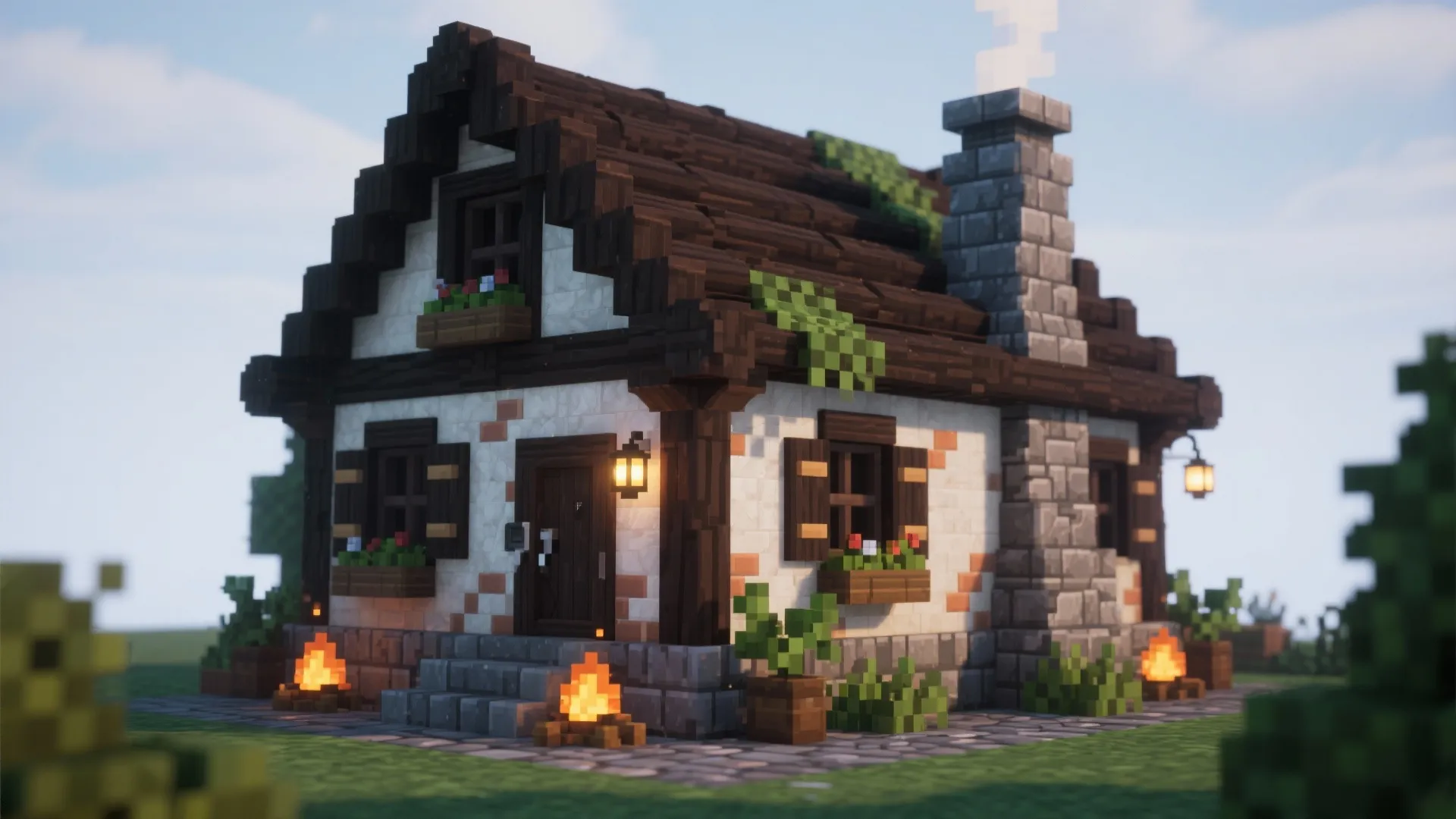 Dark Oak House Minecraft Small: Compact Design Guide: 1 Minute to a Striking Small Dark Oak House in Minecraft