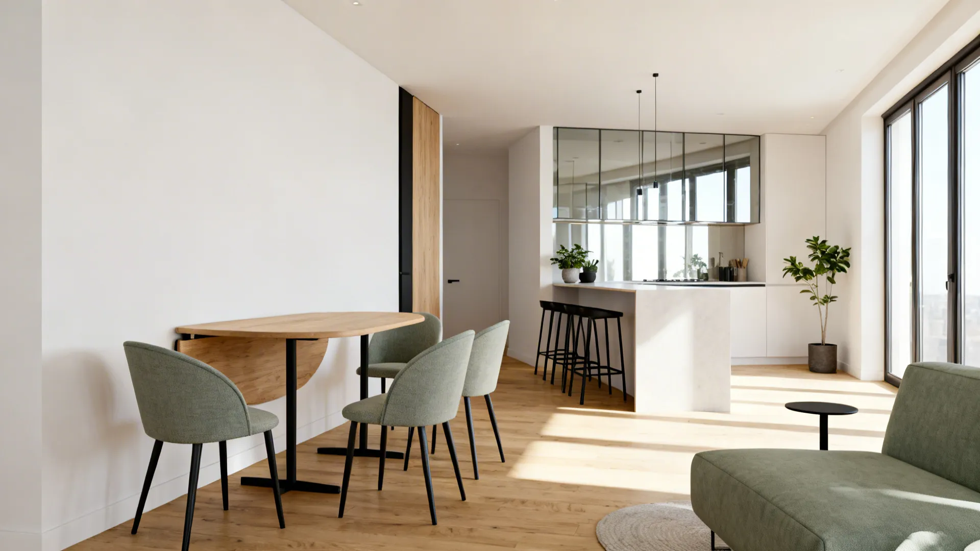 Space-Saving Dining Room Table and Chairs: 5 Smart Ideas