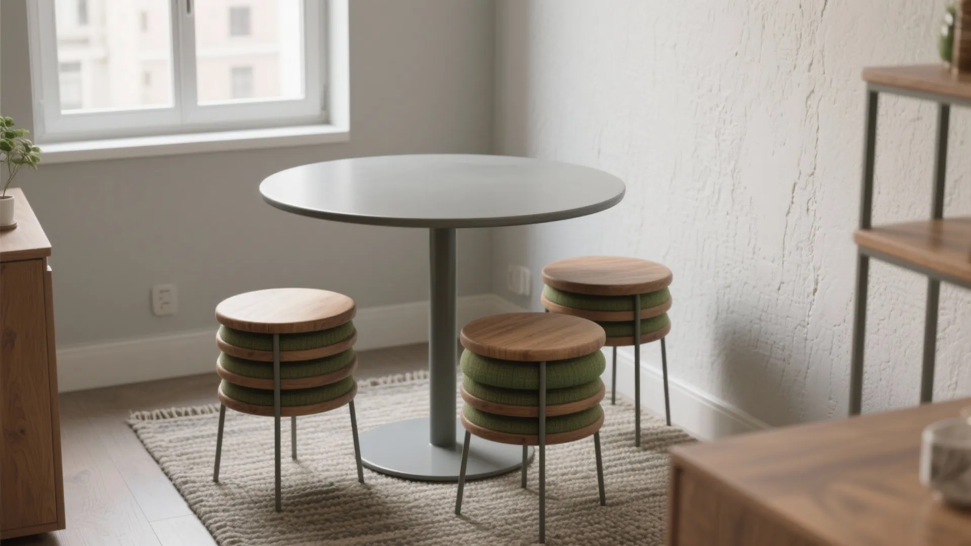 Small Table With Stools Underneath: Stylish Space-Saving Solutions