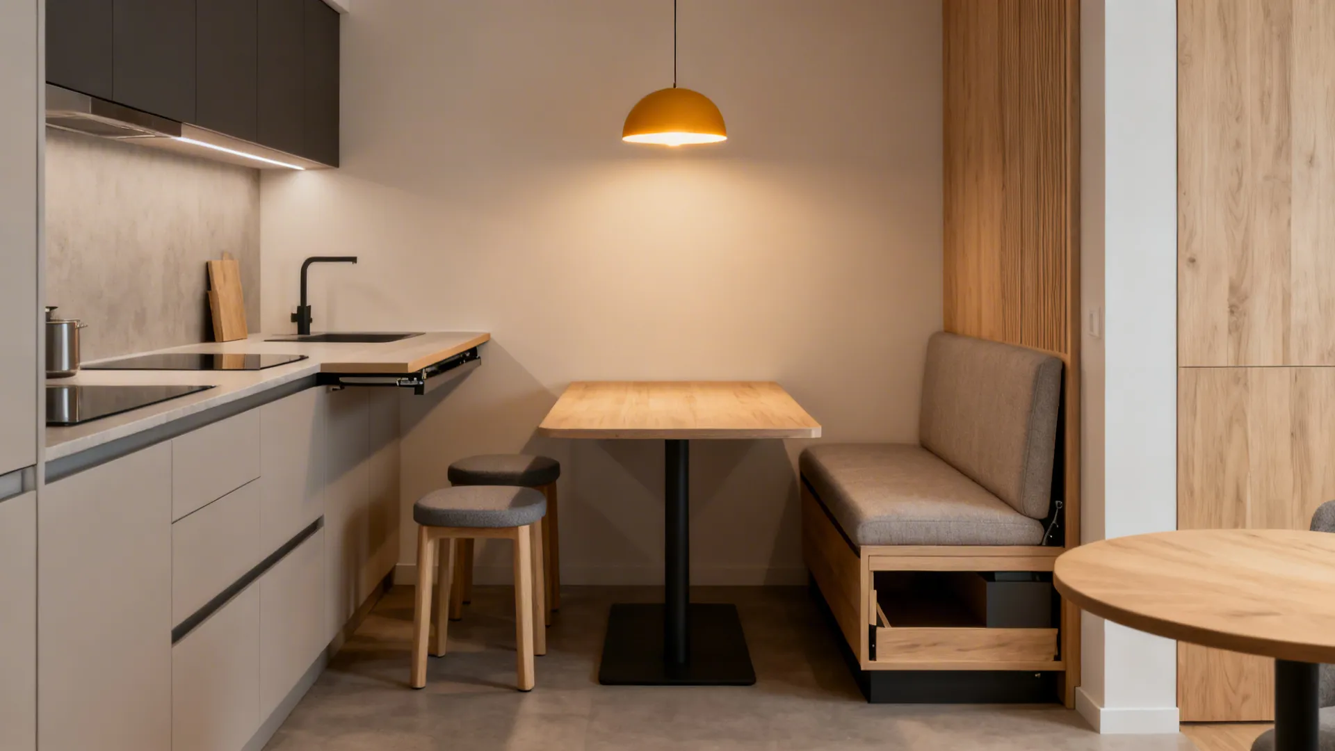 Compact dining solutions that don’t feel cramped