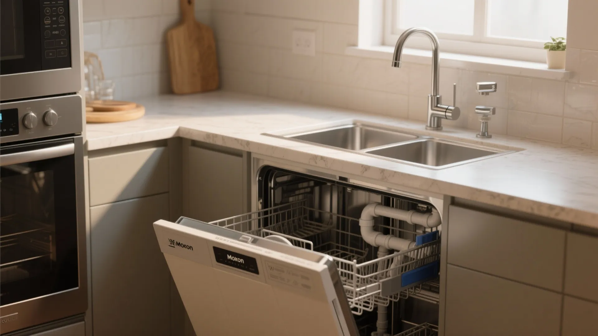 5. Integrate with a compact water-saving dishwasher