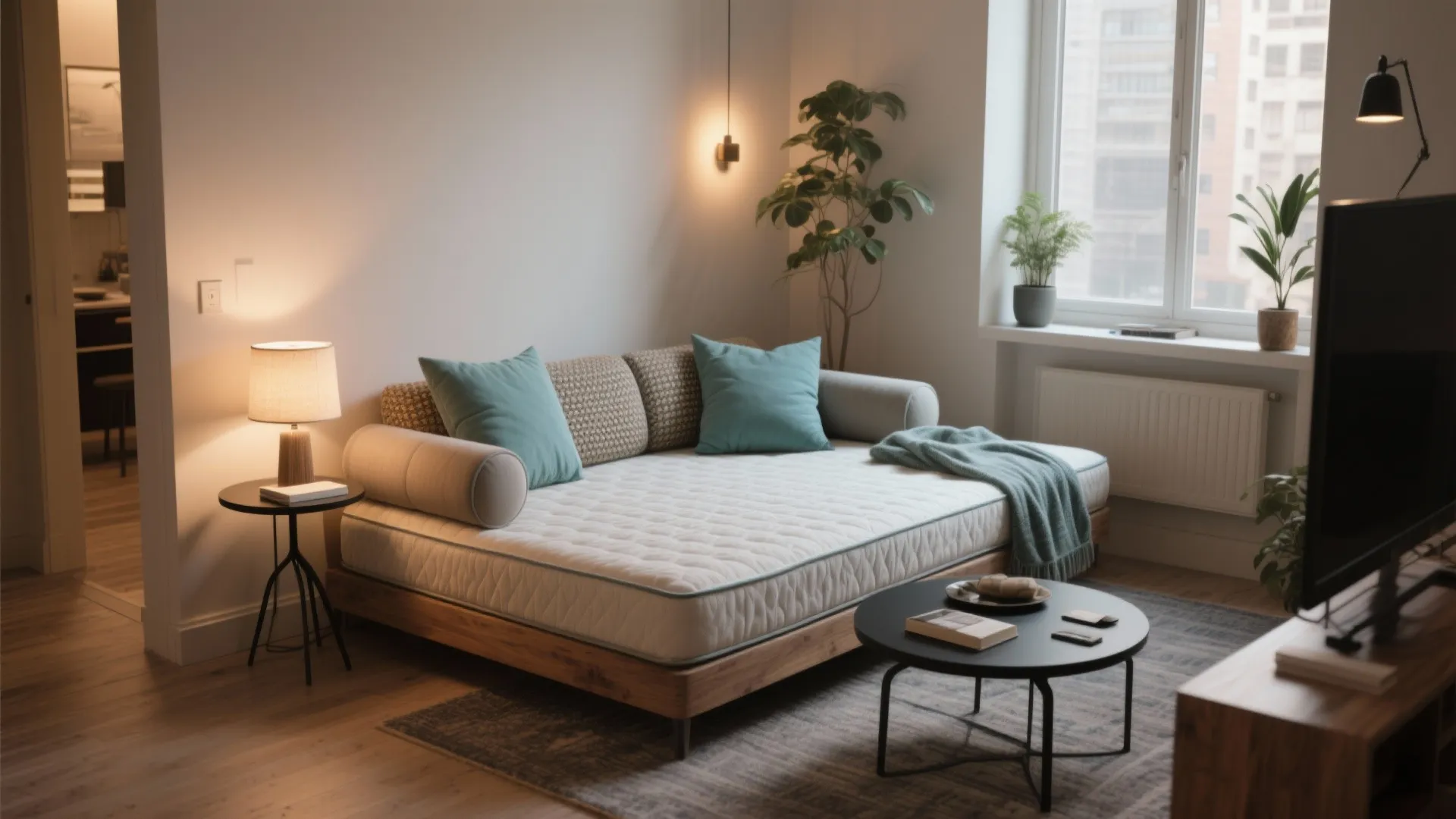 Diwan Set for Living Room: Transform Small Spaces Effortlessly: 1 Minute to a Stylish and Space-Saving Living Room Upgrade