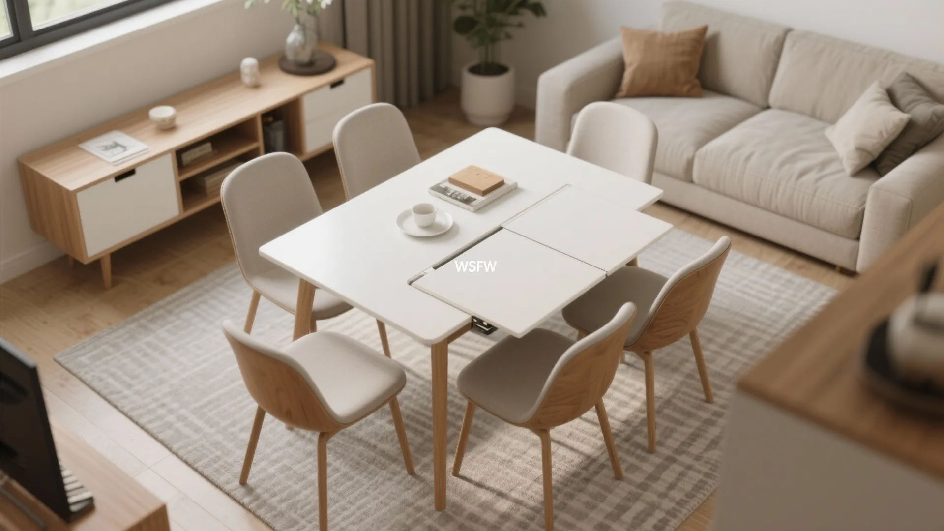 8. Compact Drop-Leaf Table