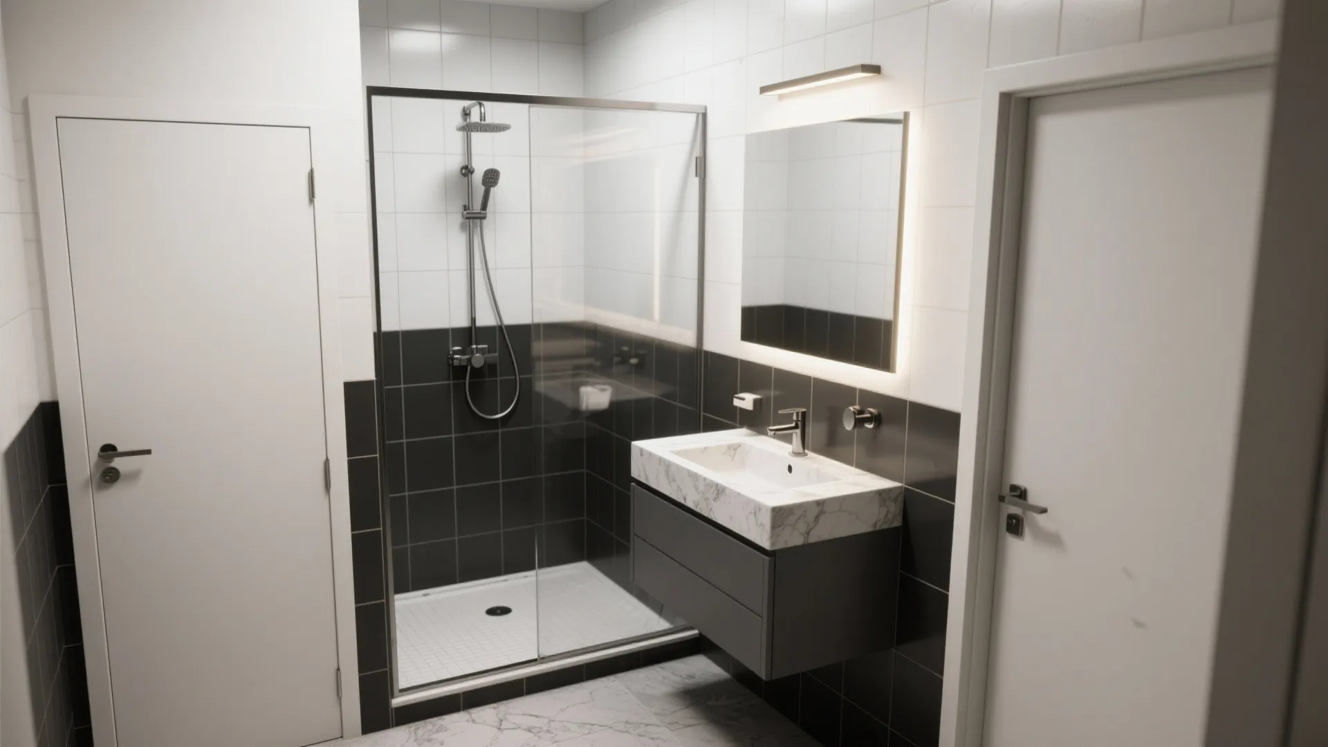 4. Compact en-suite for the master