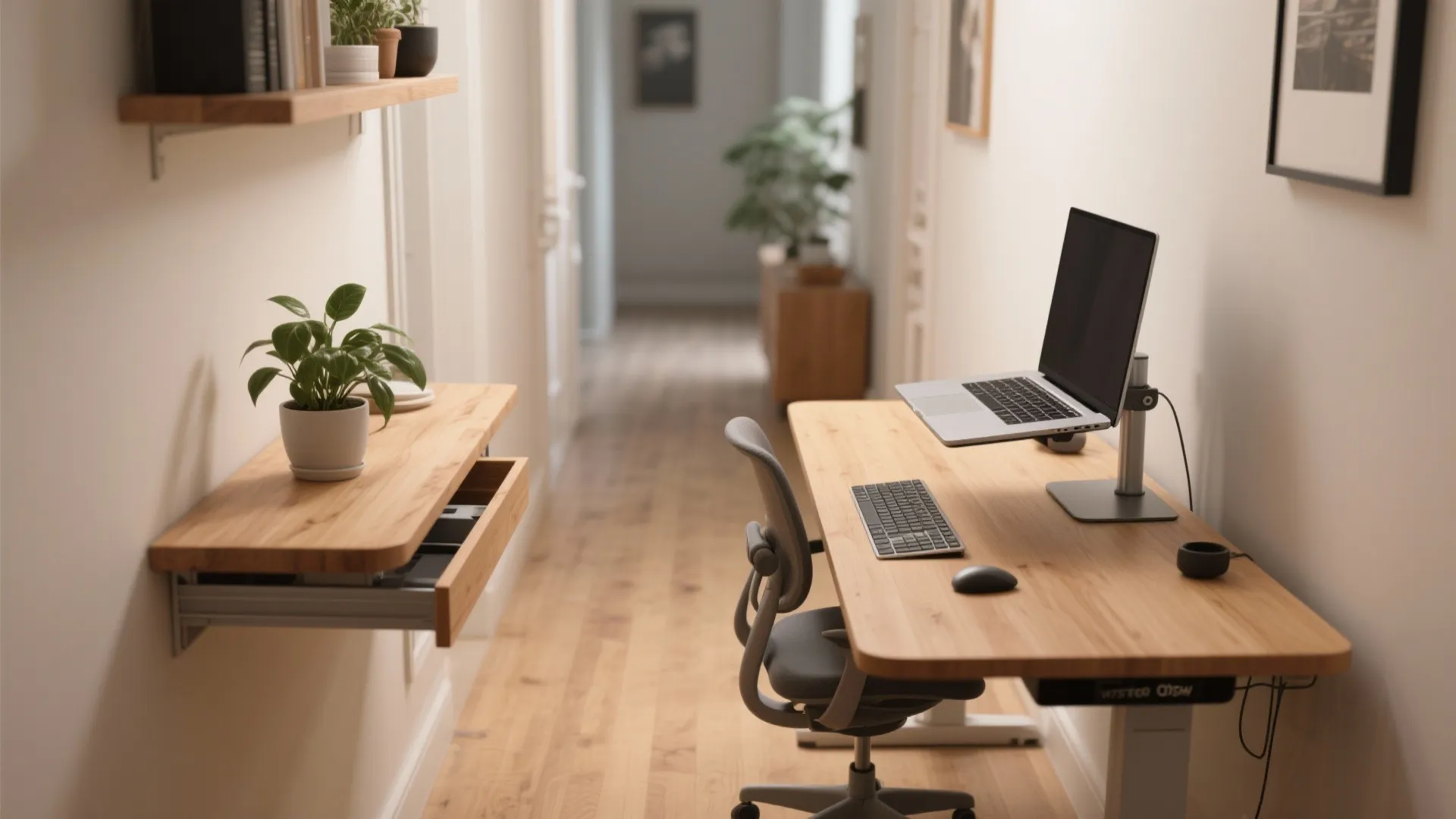 2. Compact Ergonomic Desks