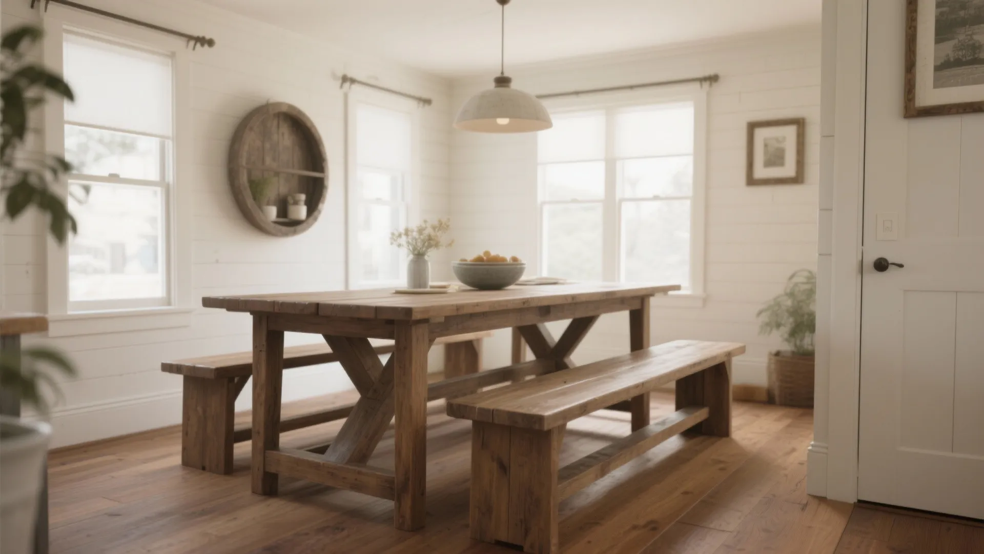 1. Big Wooden Table, Small Space