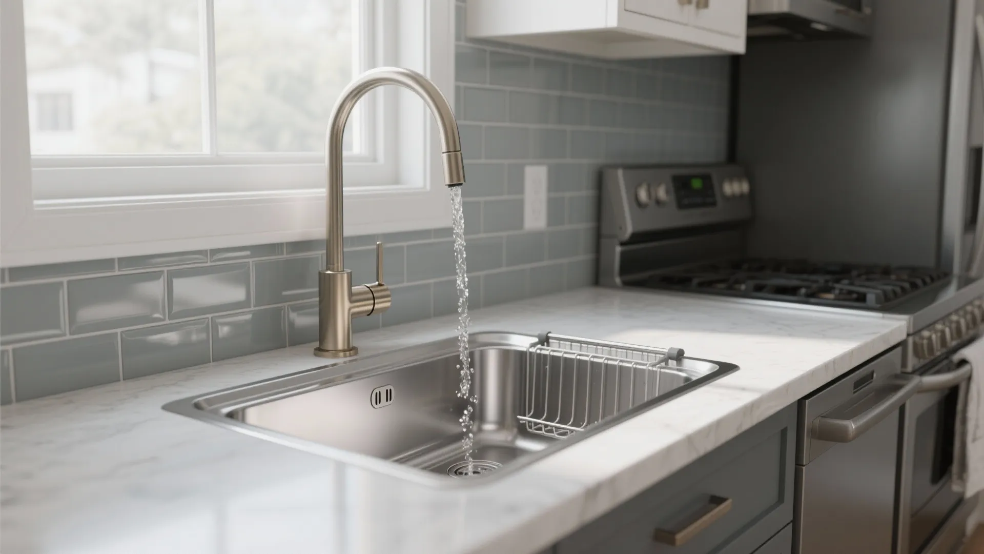 Kitchen Faucet with Pull Down Sprayer: My Space-Saving Secret: 1 Minute to Transform Small Kitchen Efficiency & Cleanliness Instantly