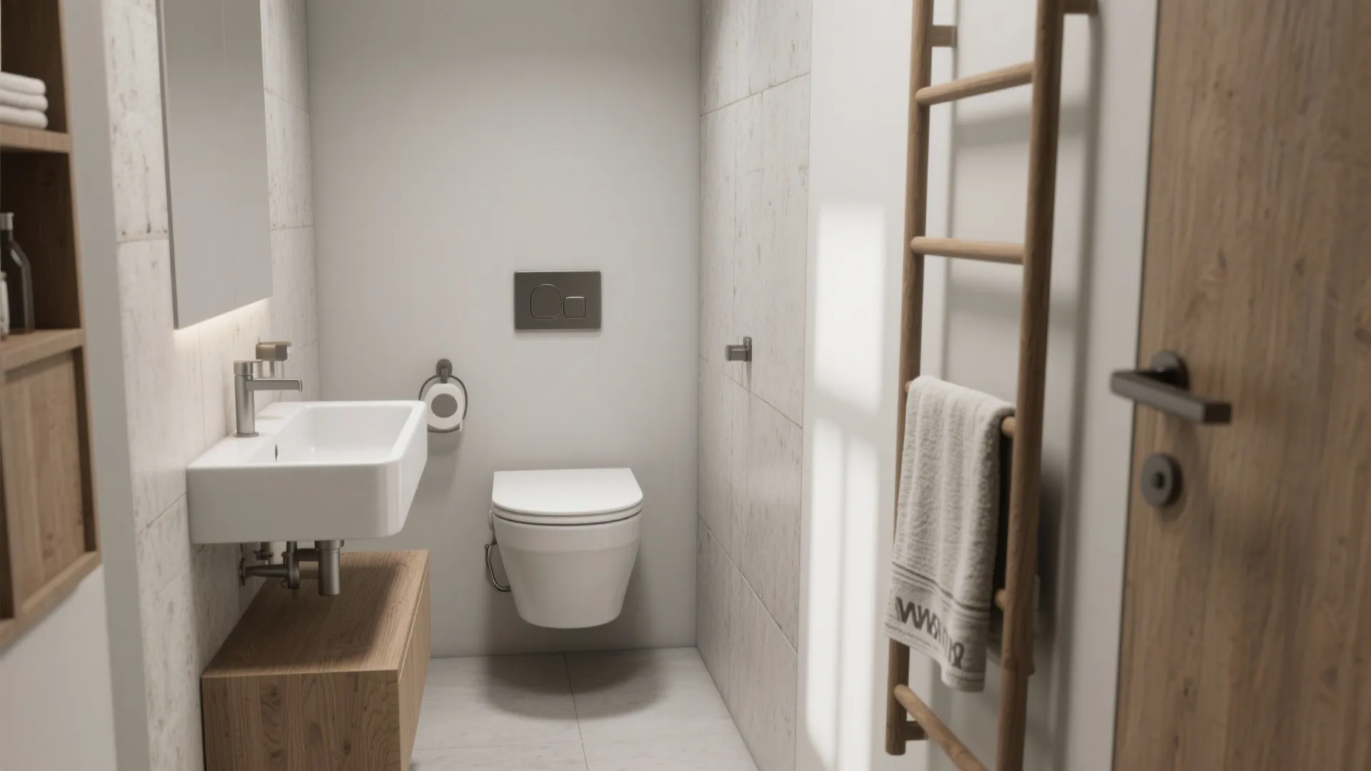 4. Compact fixtures and smart plumbing moves